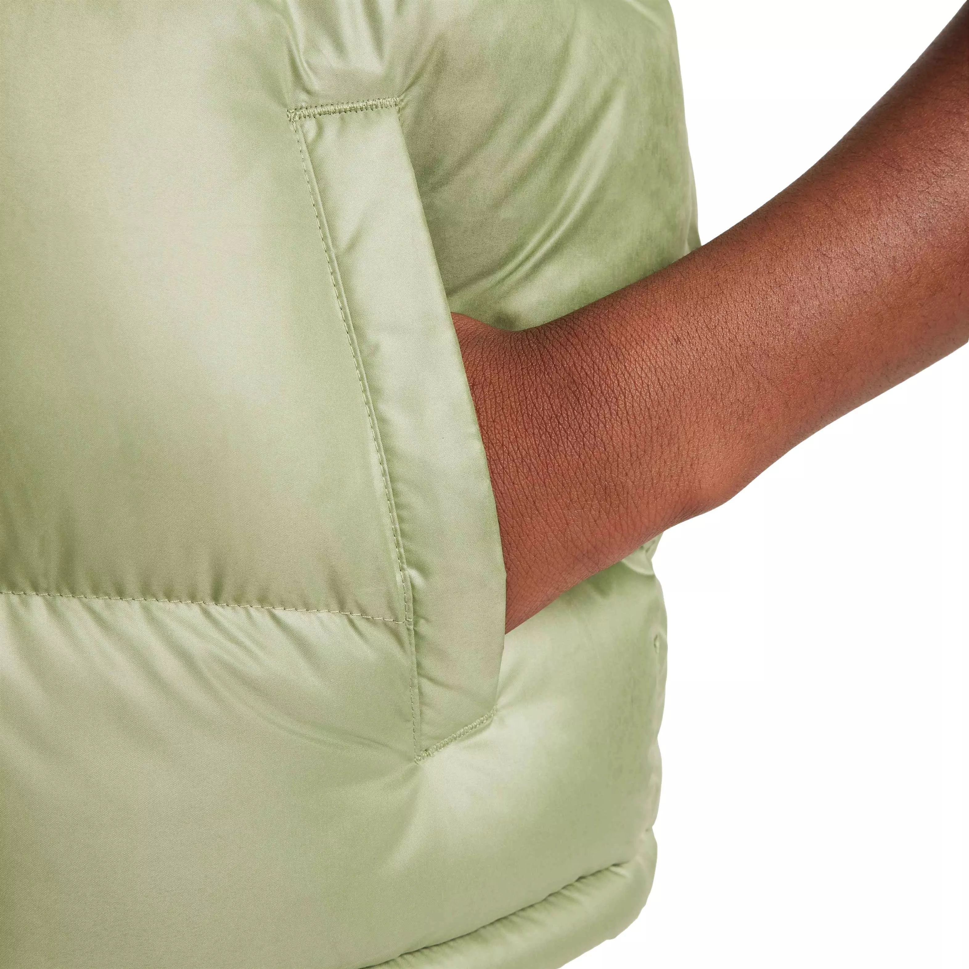 Nike Big Kids' Sportswear Therma-Fit Repel Heavyweight Synthetic Fill Hooded Vest - GREEN