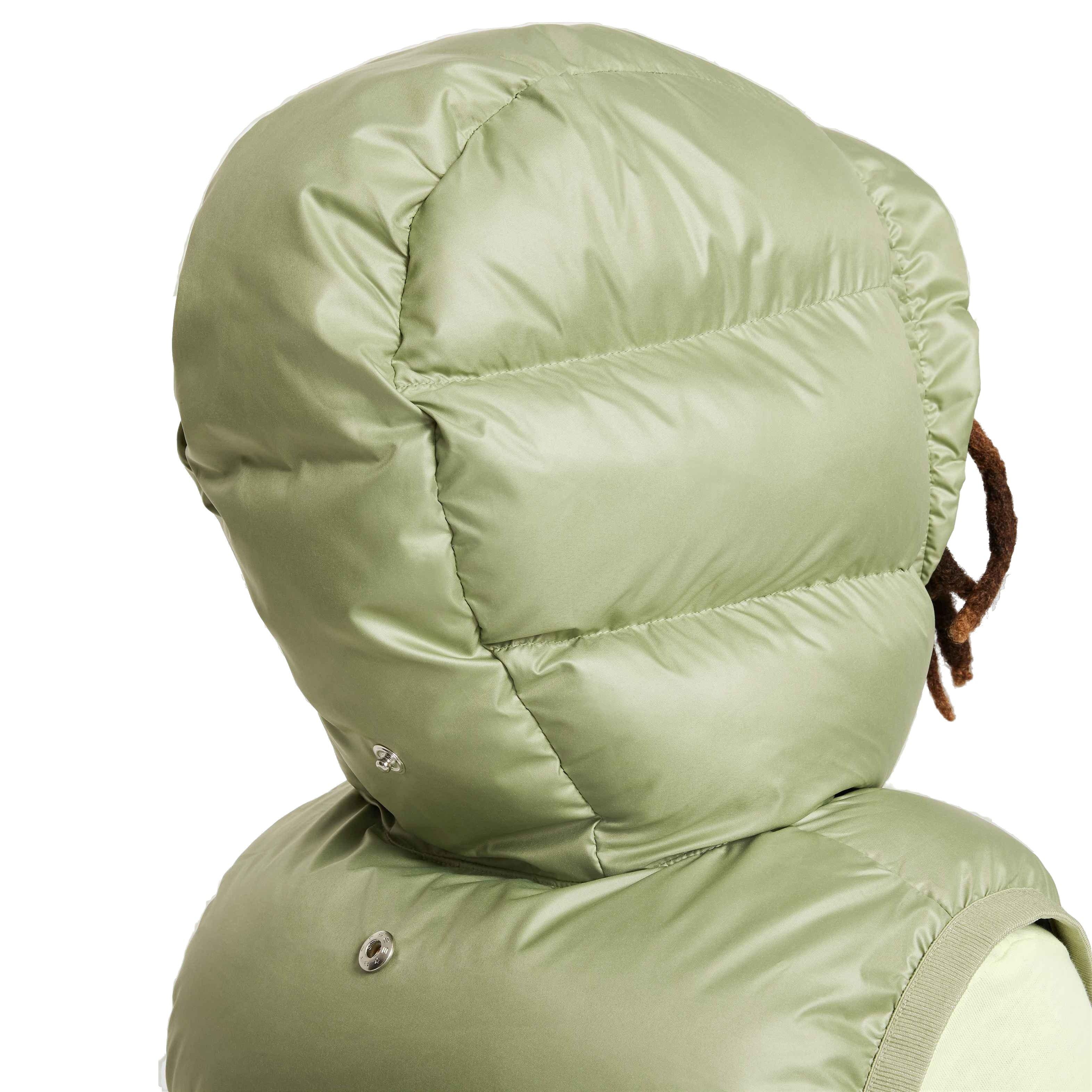 Nike Big Kids' Sportswear Therma-Fit Repel Heavyweight Synthetic Fill Hooded Vest - GREEN Thumbnail View 9