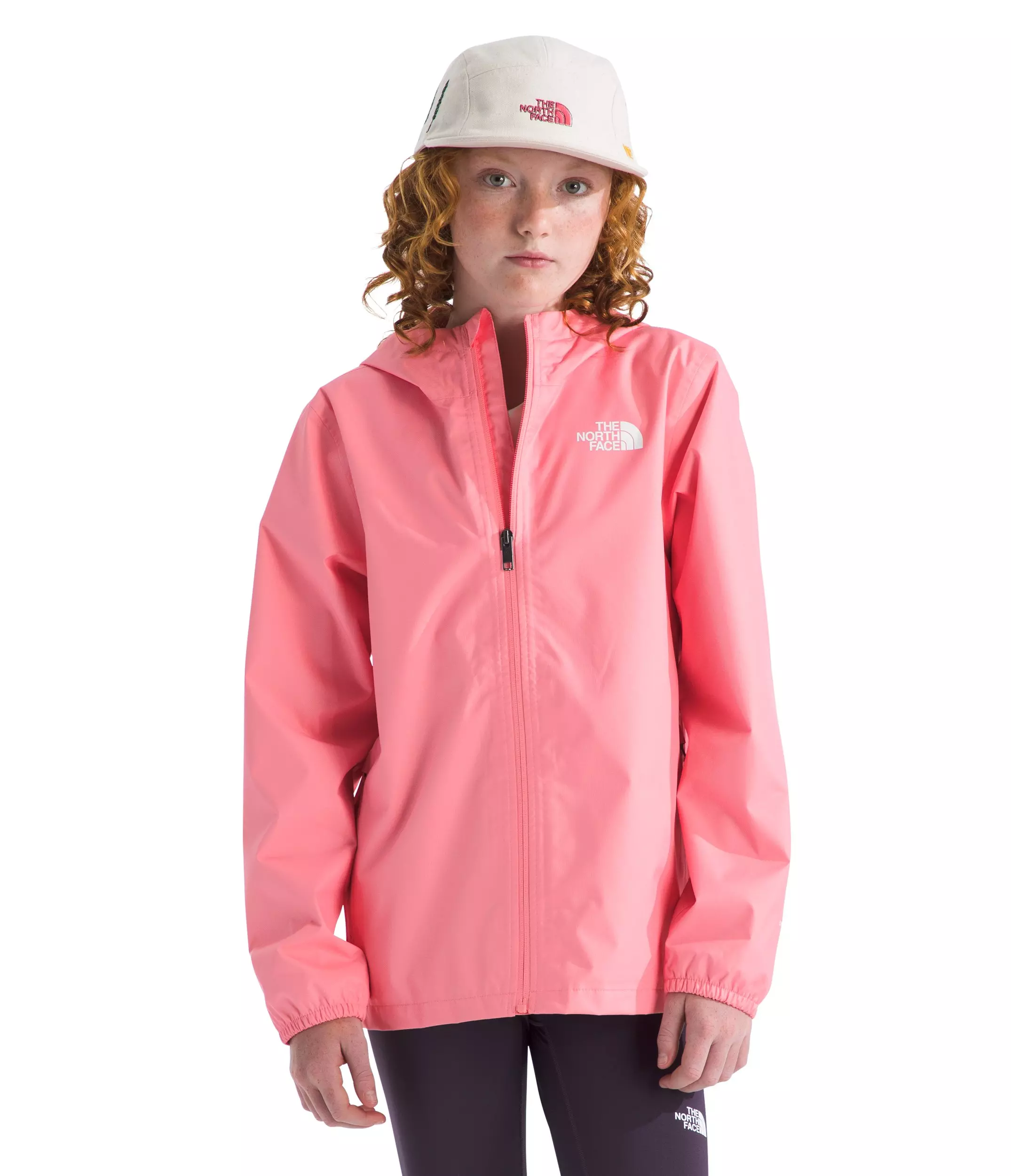 The North Face Big Kids' Zipline Rain Jacket - Coral - CORAL