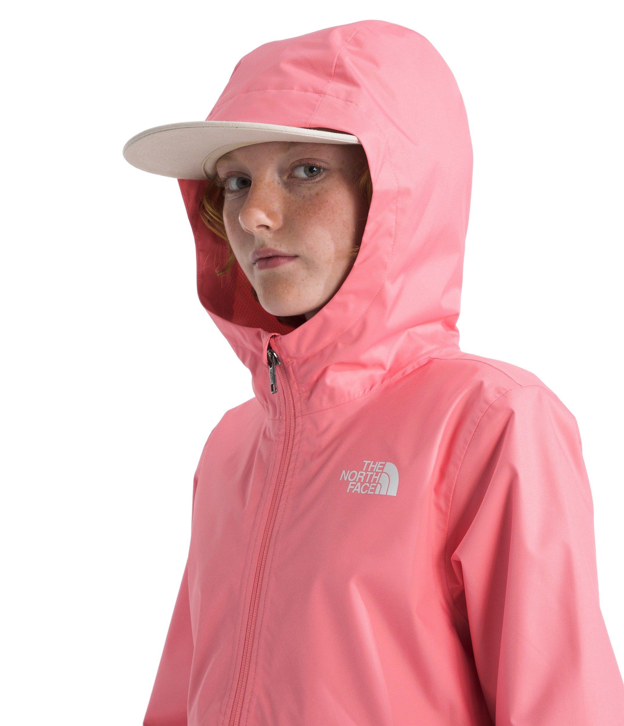 The North Face Big Kids' Zipline Rain Jacket - Coral - CORAL Thumbnail View 3