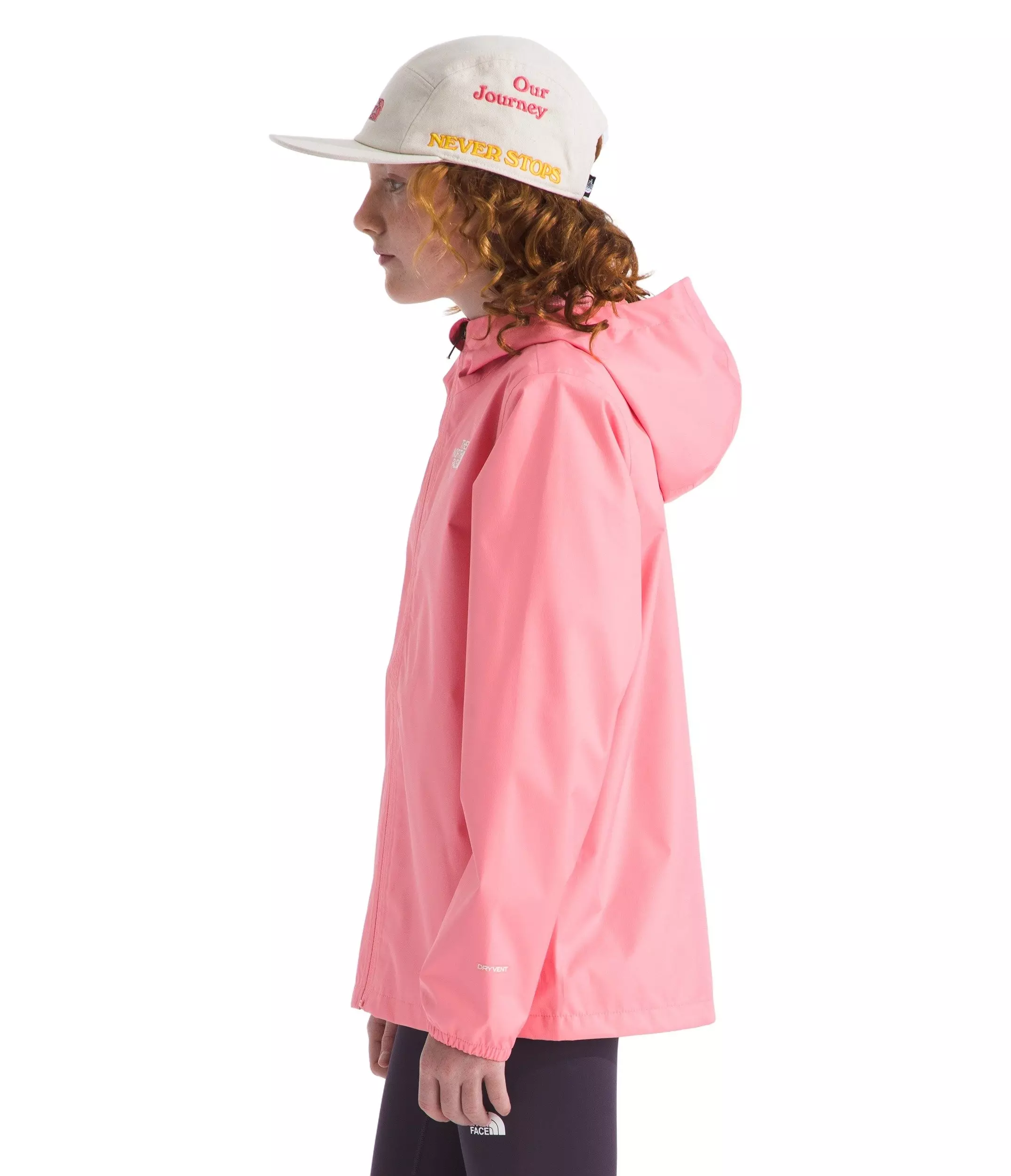 The North Face Big Kids' Zipline Rain Jacket - Coral - CORAL