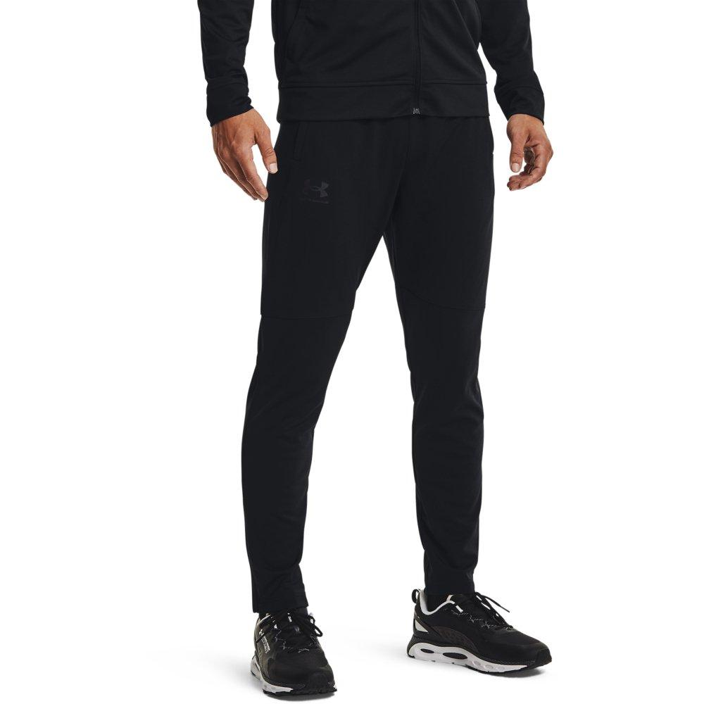 Under Armour Men's Black Pique Track Pants - BLACK Thumbnail View 1