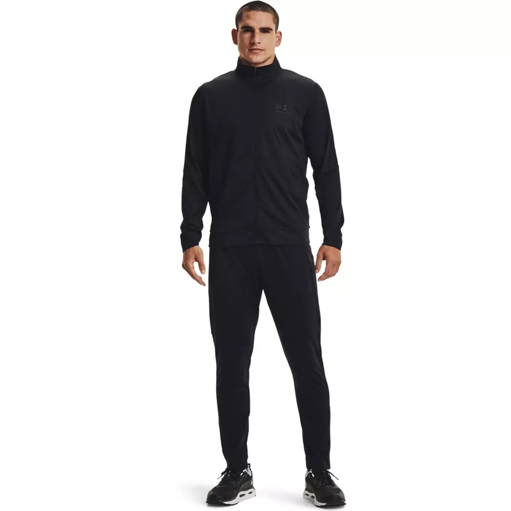 Under Armour Men's Black Pique Track Pants - BLACK