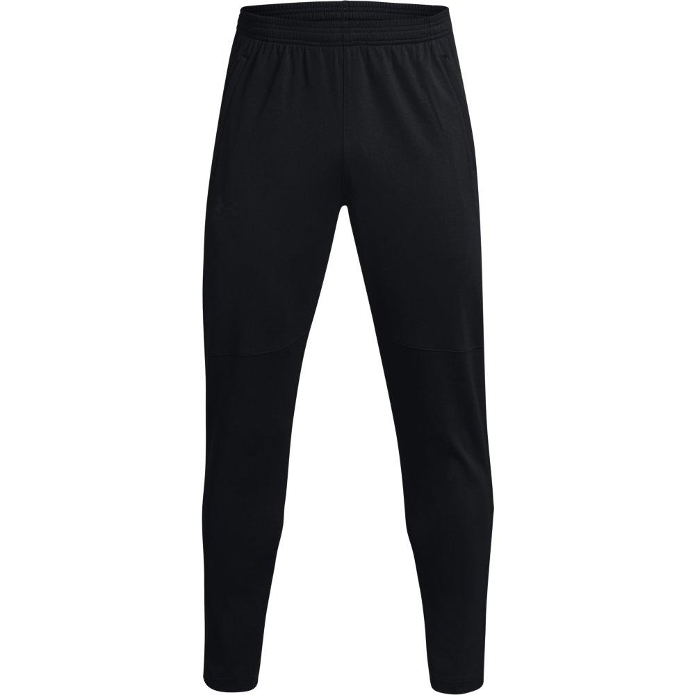Under Armour Men's Black Pique Track Pants - BLACK Thumbnail View 5