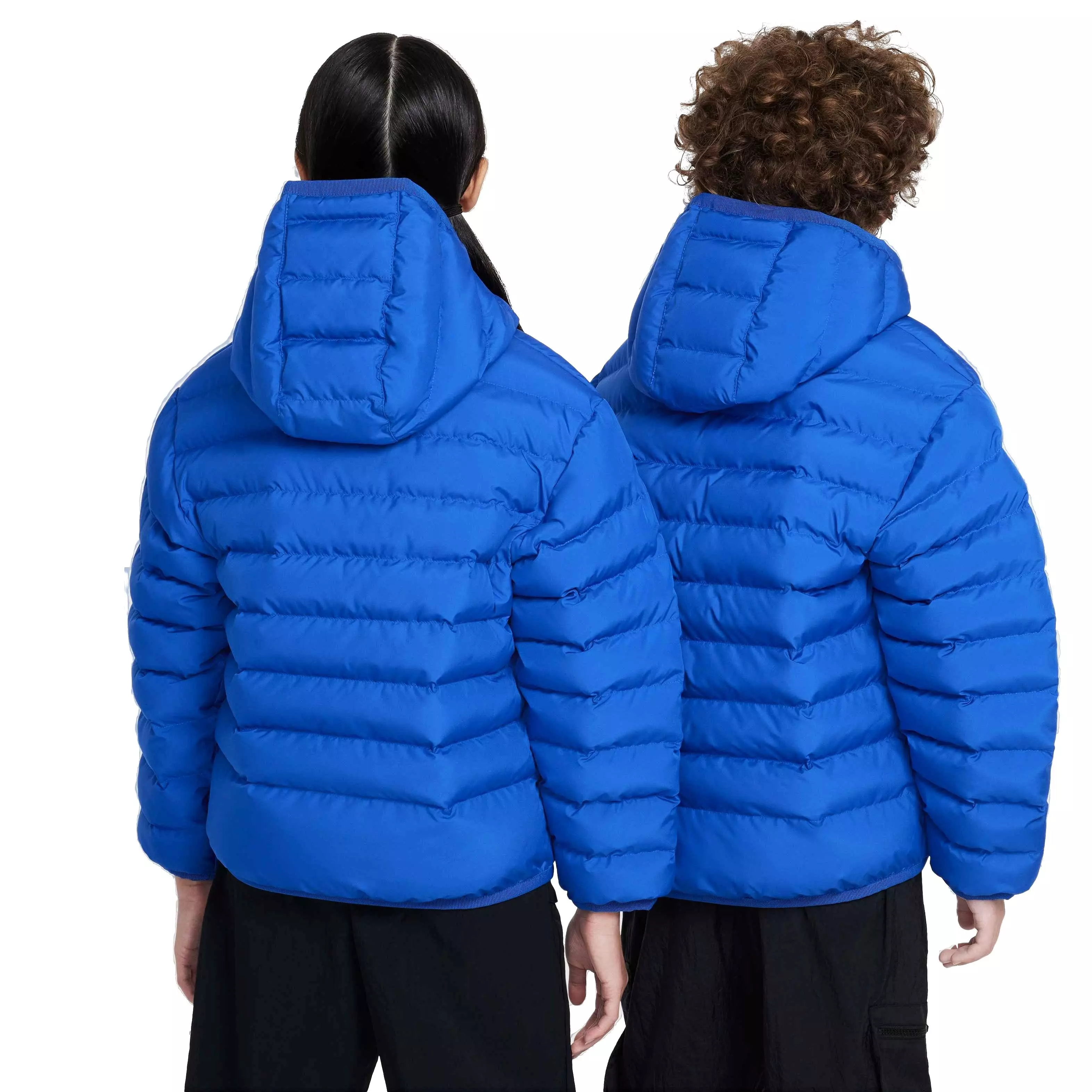 Nike Big Kids' Sportswear Lightweight Synthetic Fill Hooded Jacket - BLUE