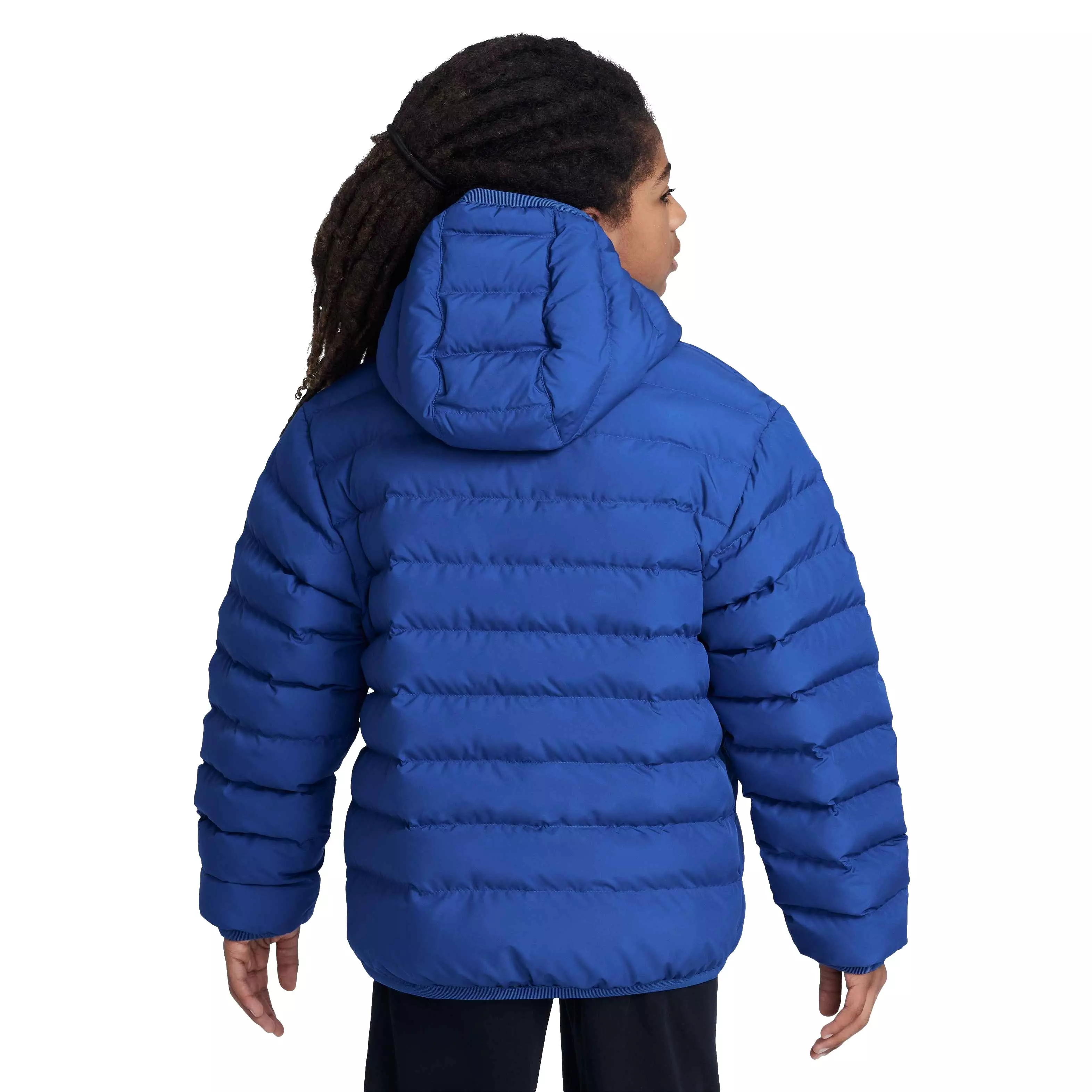 Nike Big Kids' Sportswear Lightweight Synthetic Fill Hooded Jacket - BLUE