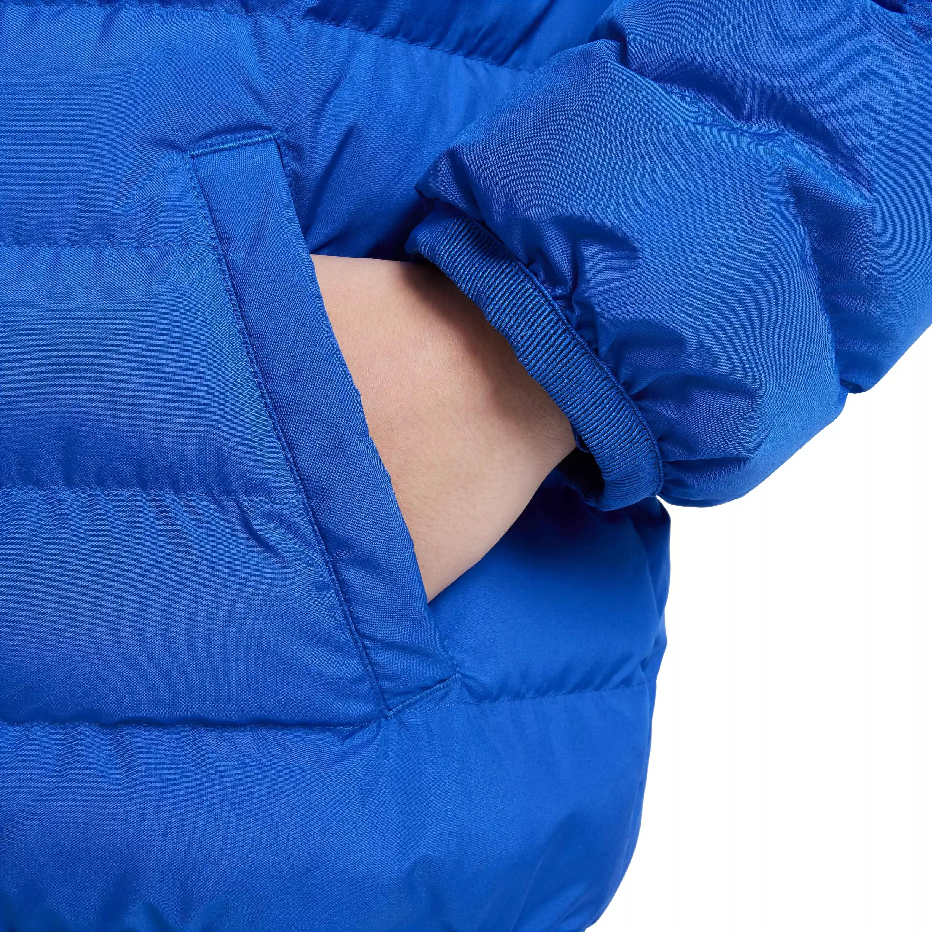 Nike Big Kids' Sportswear Lightweight Synthetic Fill Hooded Jacket - BLUE