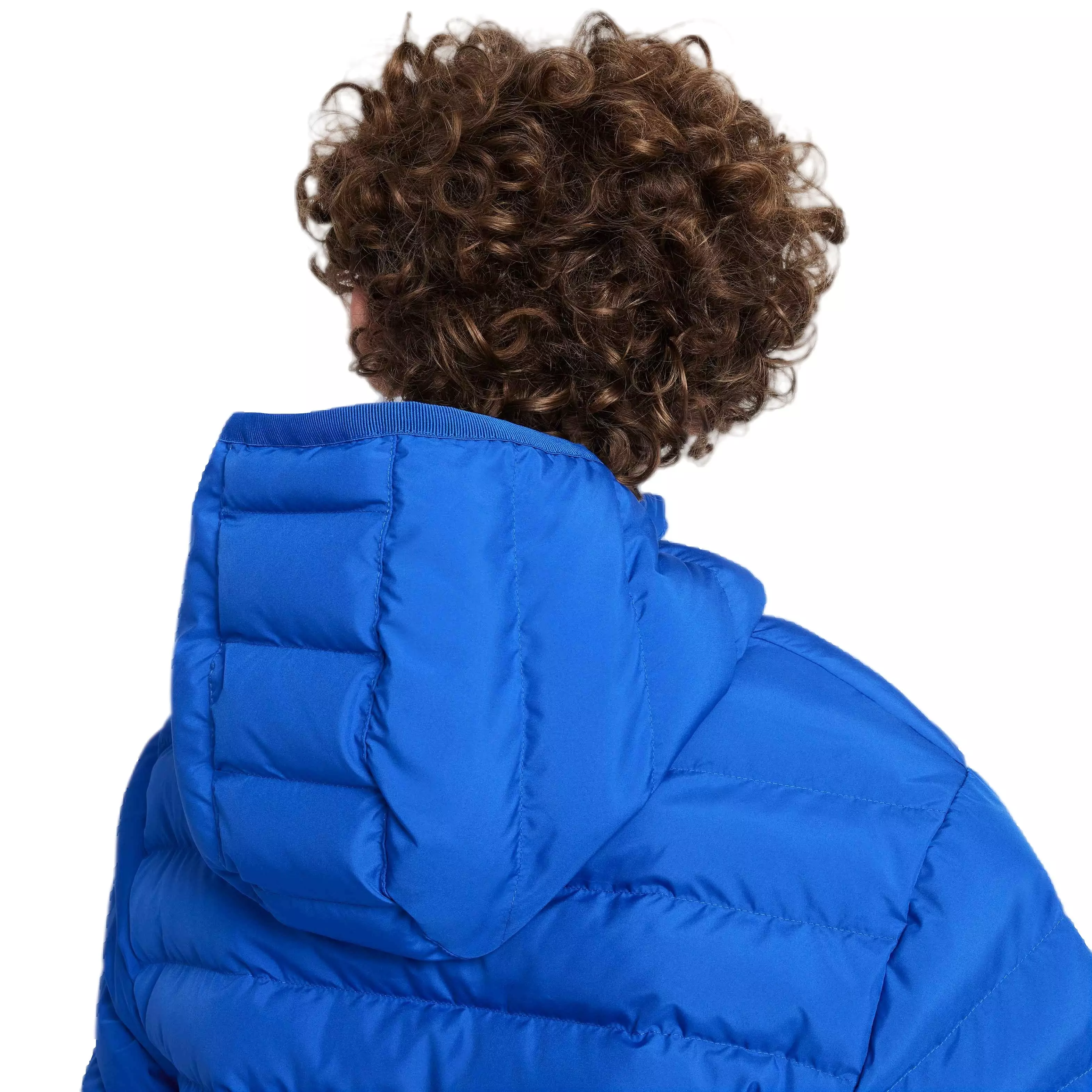 Nike Big Kids' Sportswear Lightweight Synthetic Fill Hooded Jacket - BLUE