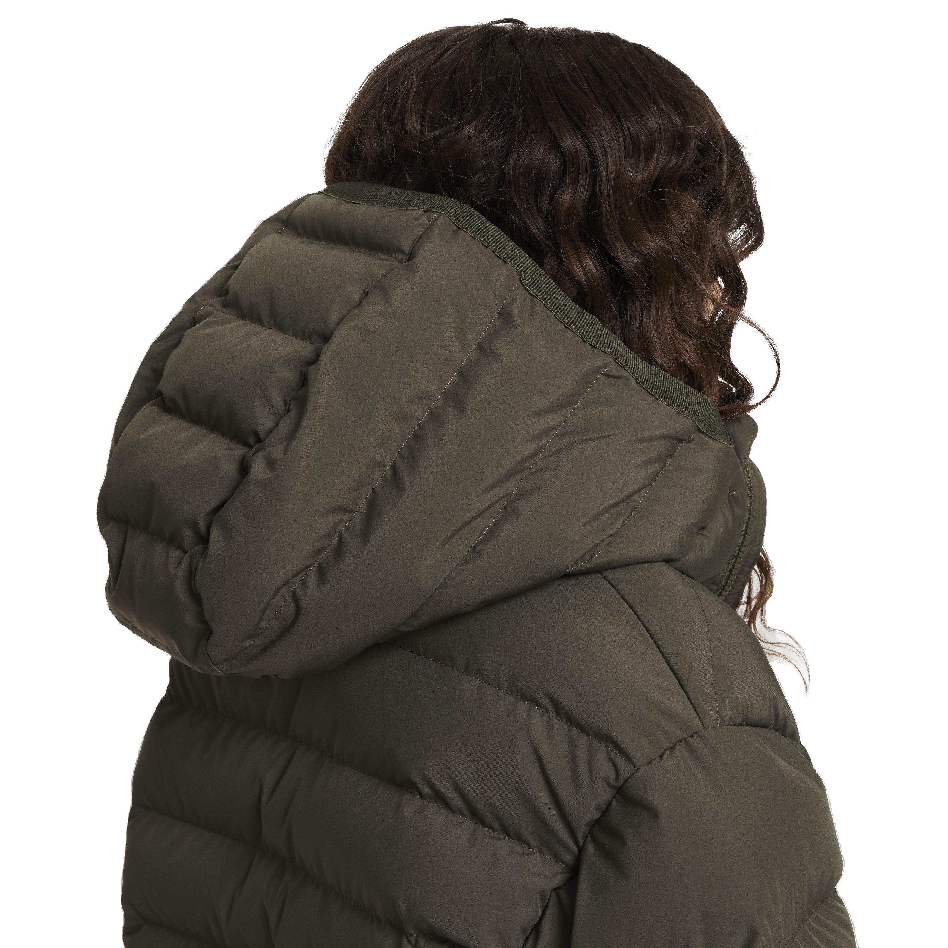 Nike Big Kids' Sportswear Lightweight Synthetic Fill Hooded Jacket - GREEN Thumbnail View 4