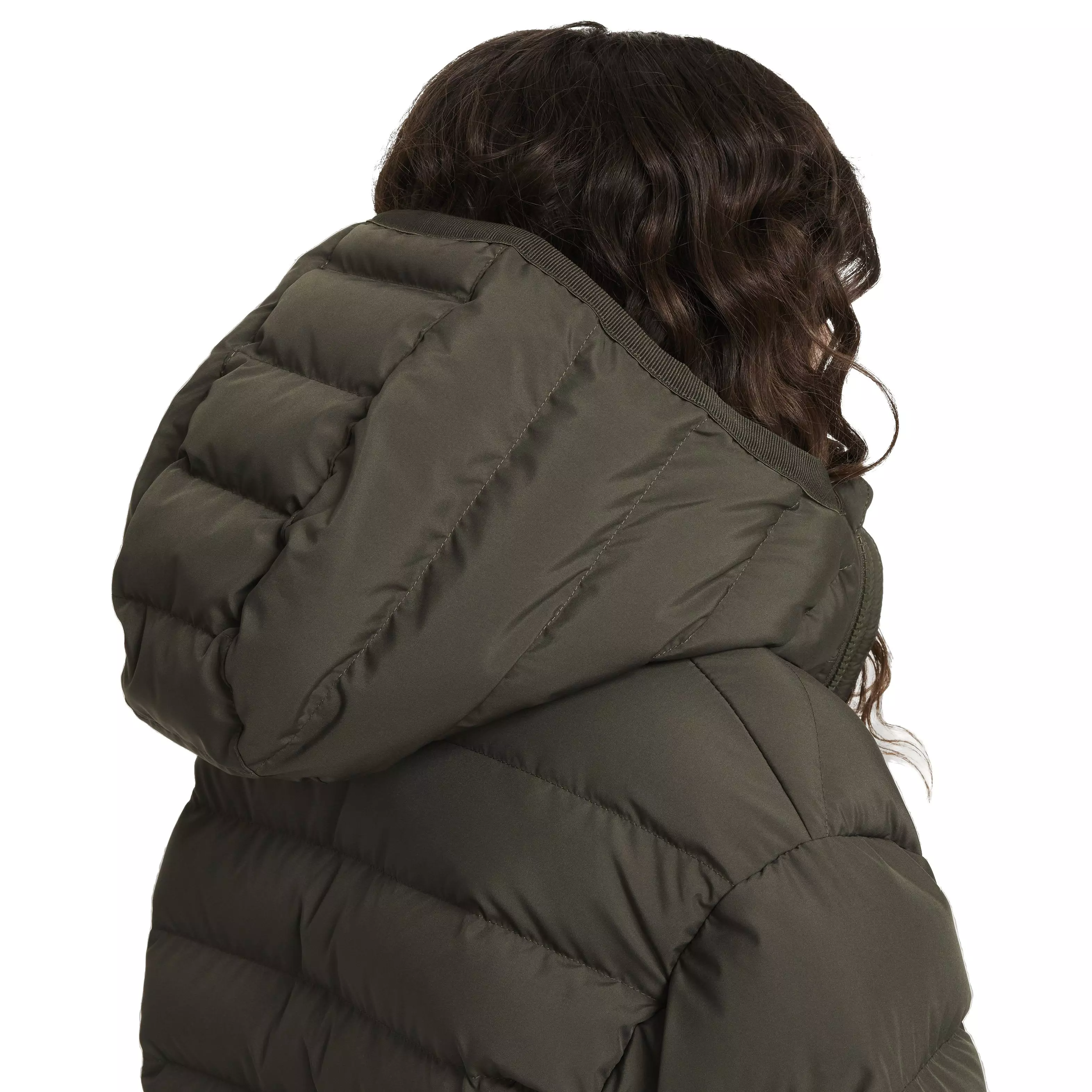 Nike Big Kids' Sportswear Lightweight Synthetic Fill Hooded Jacket - GREEN