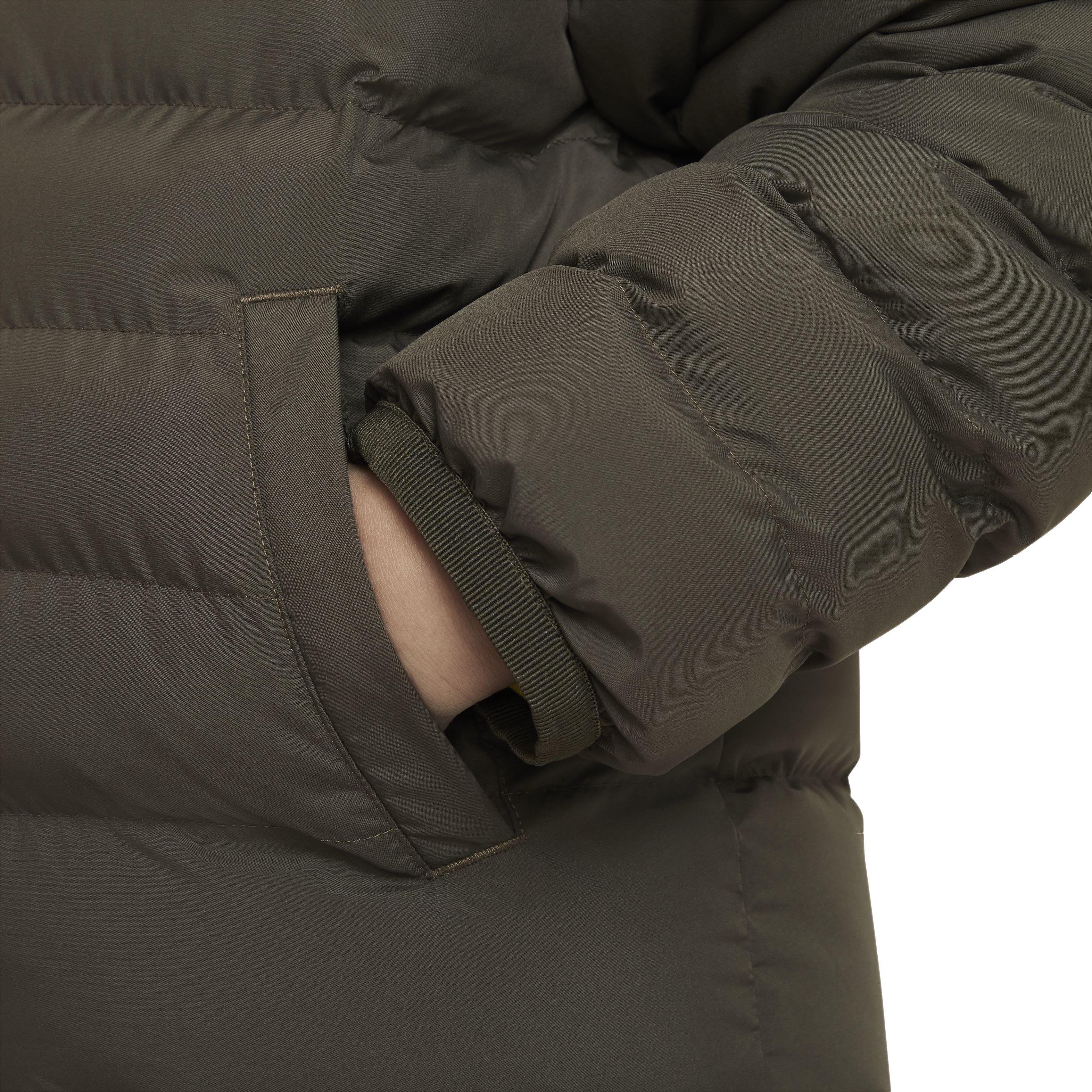 Nike Big Kids' Sportswear Lightweight Synthetic Fill Hooded Jacket - GREEN Thumbnail View 5