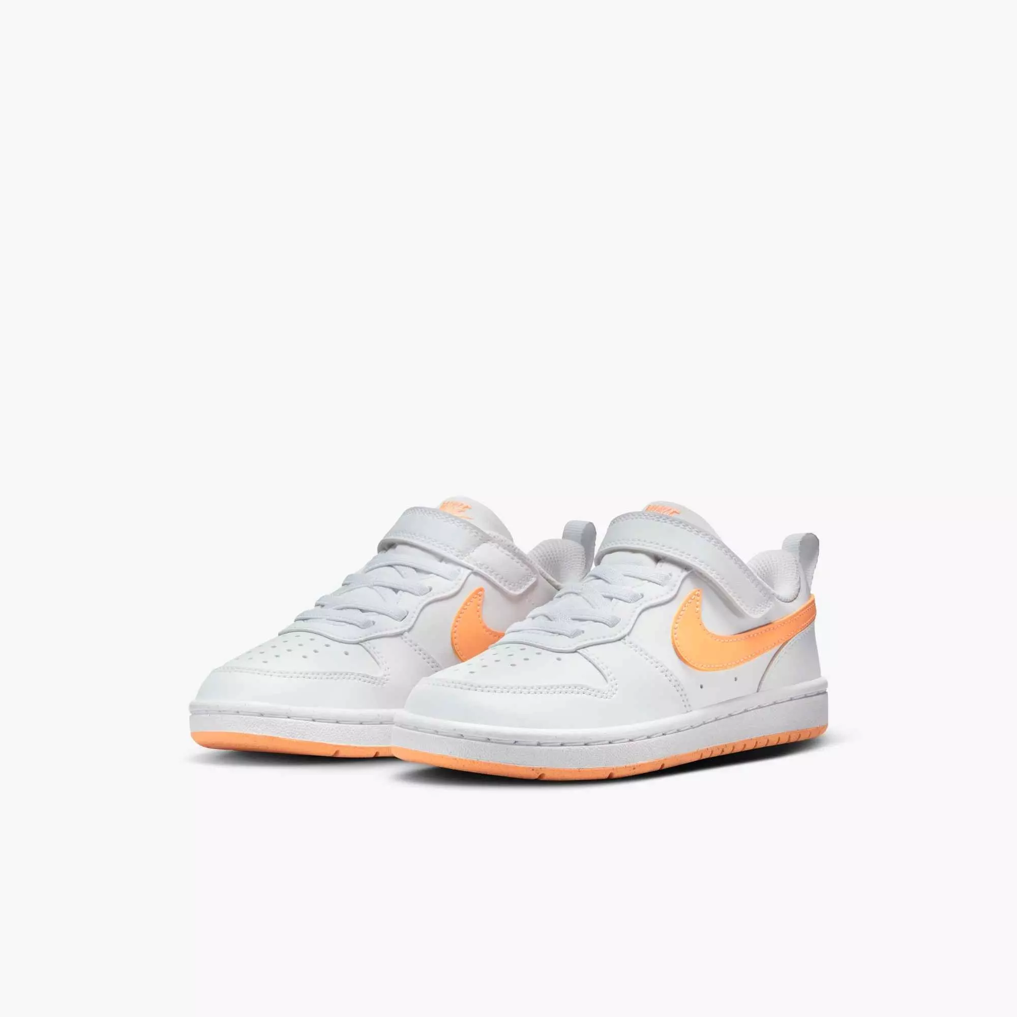 Nike Court Borough Low Recraft "White/Peach Cream" Preschool Girls' Shoe - WHITE/PEACH