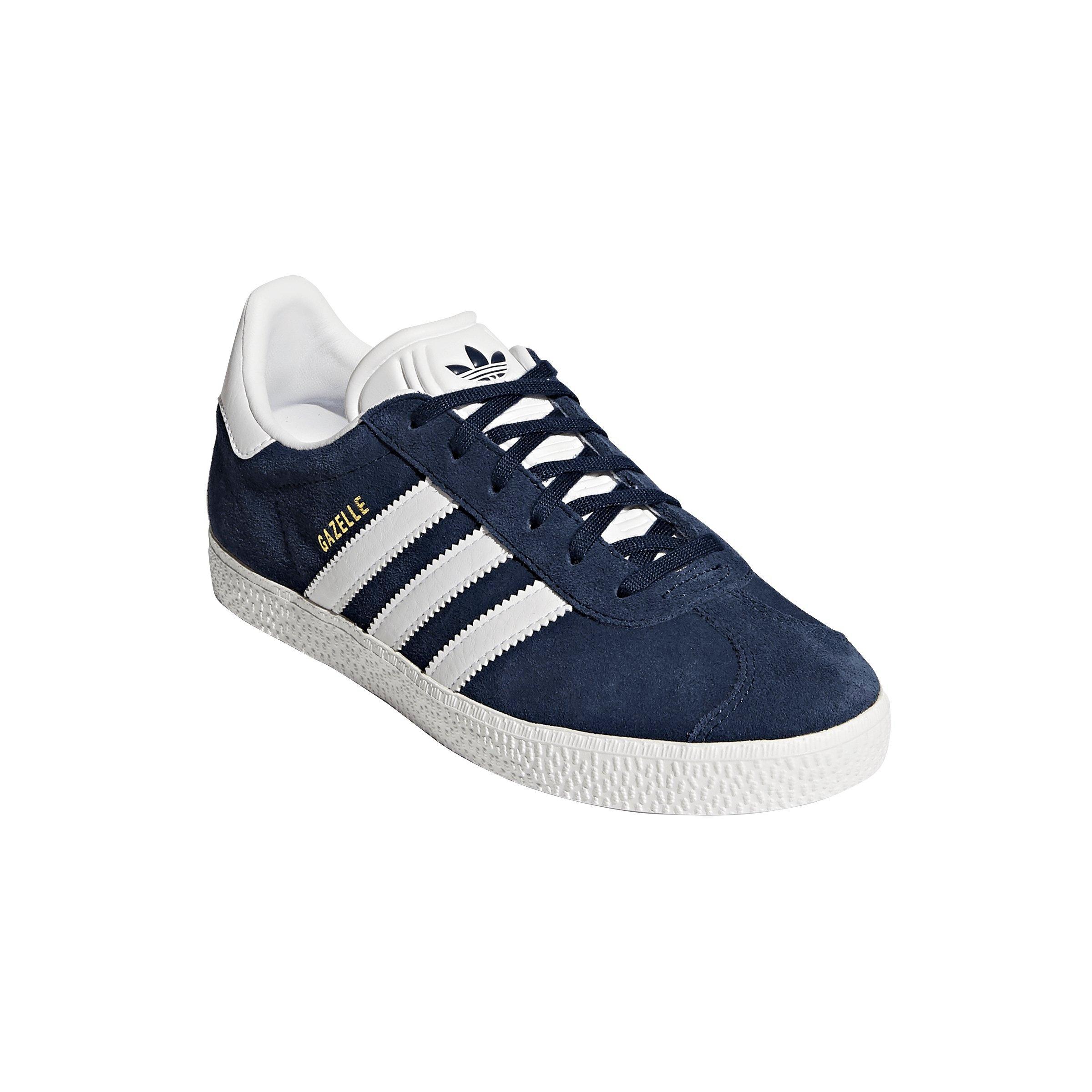 adidas Originals Gazelle Grade School Boys' "Collegiate Navy/Ftwr White/Ftwr White" Shoe