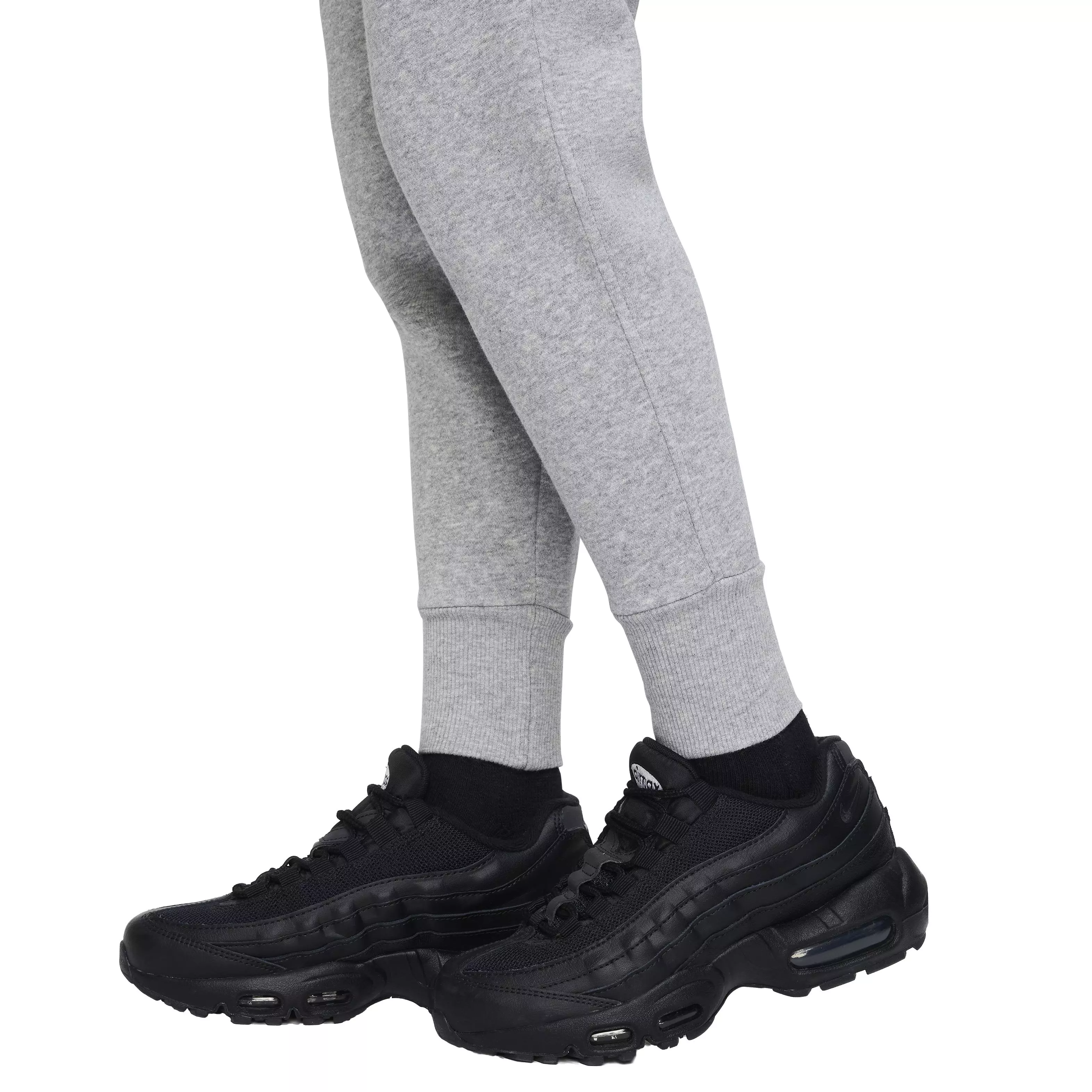 Nike Big Kids' Sportswear Club Fleece High-Waisted Fitted Pants - GREY