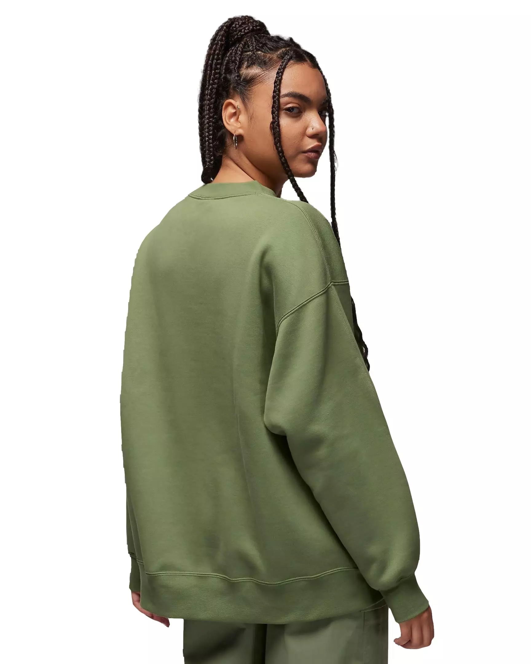 Jordan Women's Flight Fleece Crewneck Sweatshirt - GREEN