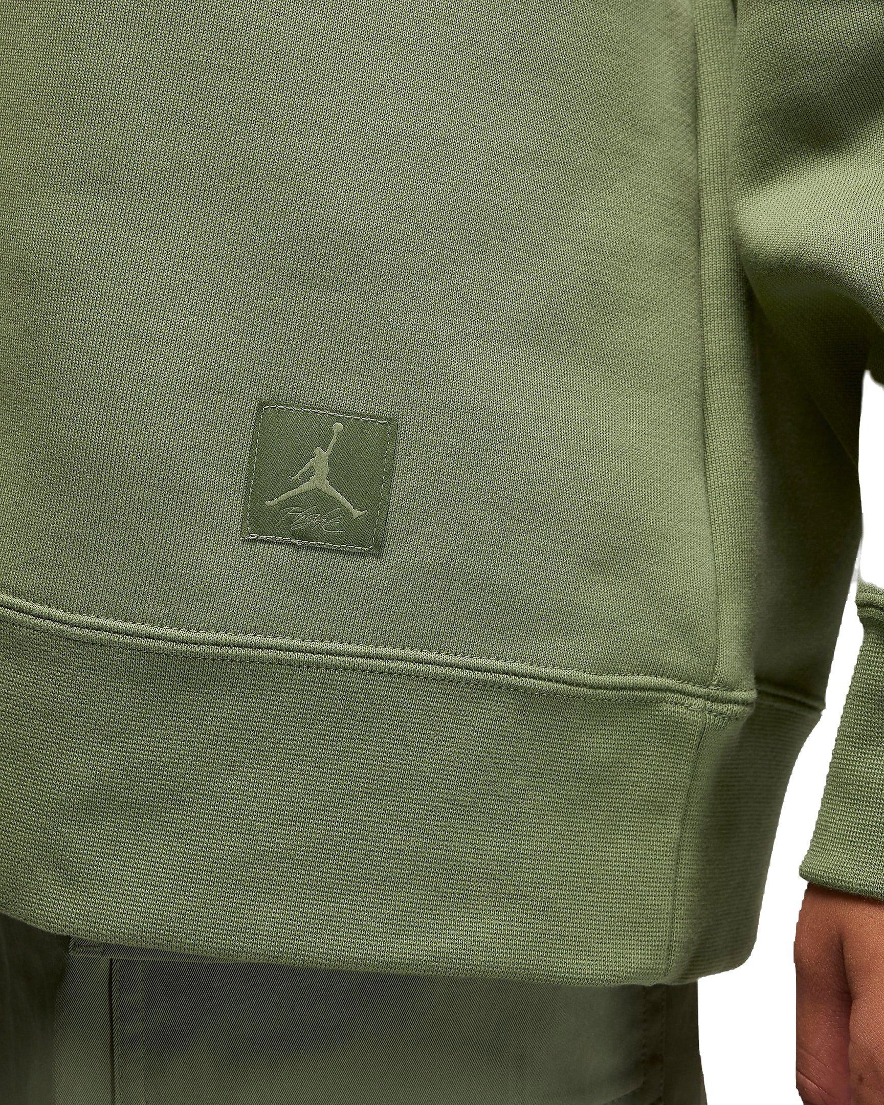 Jordan Women's Flight Fleece Crewneck Sweatshirt - GREEN Thumbnail View 4