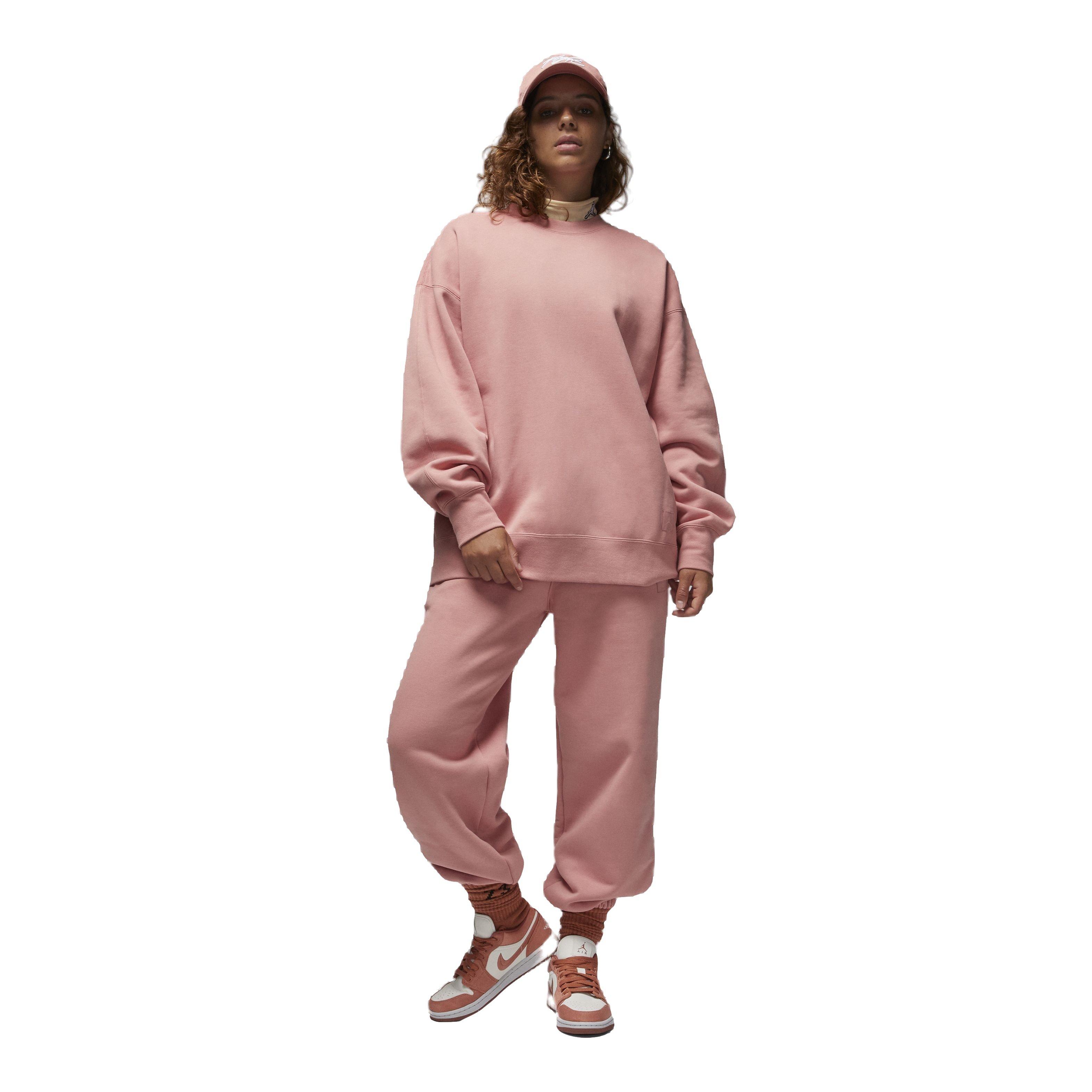 Jordan Women's Flight Fleece Crewneck Sweatshirt - PINK Thumbnail View 5