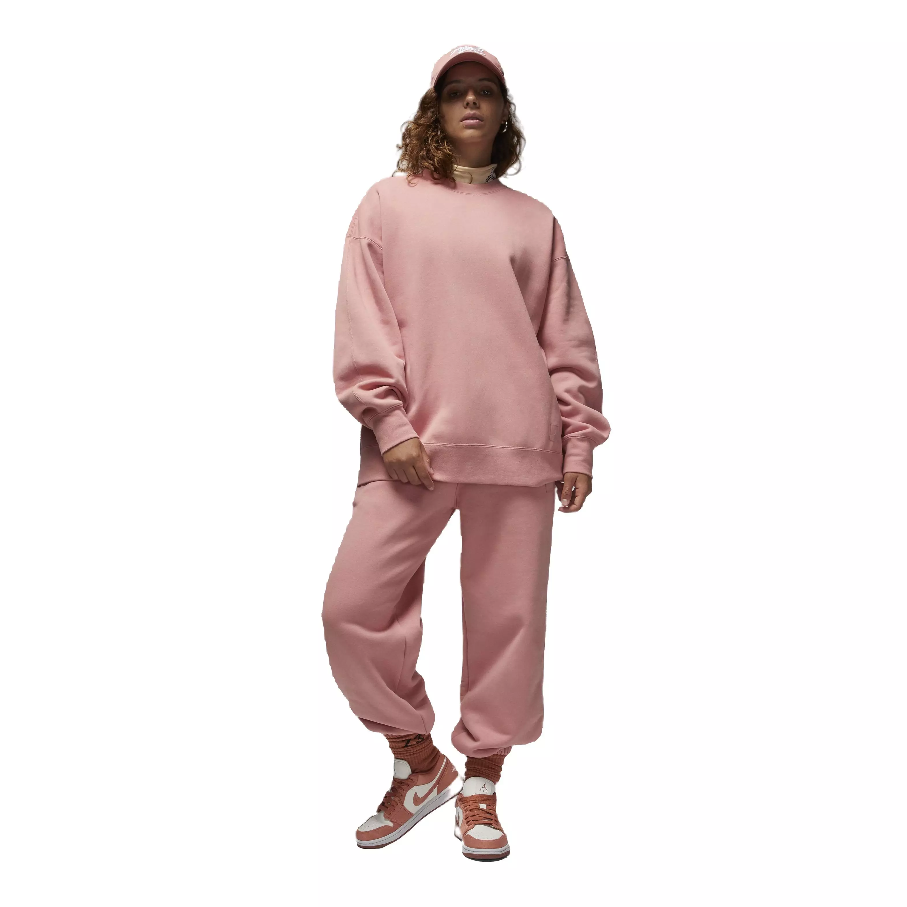 Jordan Women's Flight Fleece Crewneck Sweatshirt - PINK