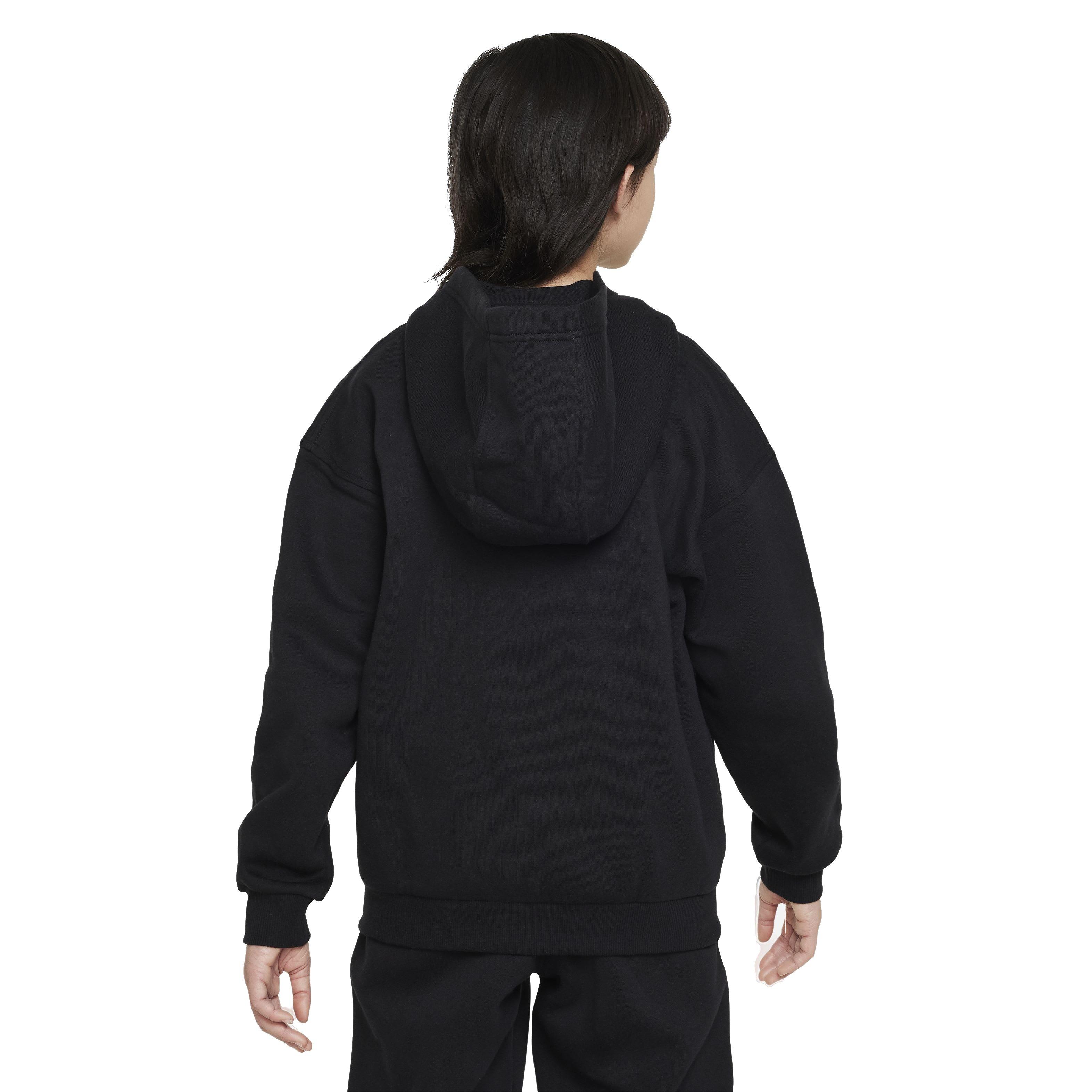 Nike Sportswear Club Fleece Oversized Full-Zip Big Girls' Hooded Jacket