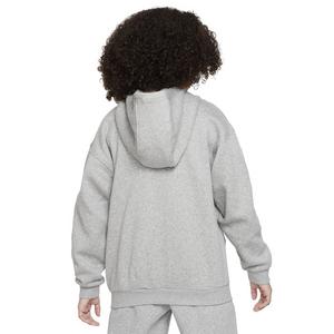 Nike Big Girls' Sportswear Club Fleece Oversized Full-Zip Hooded Jacket
