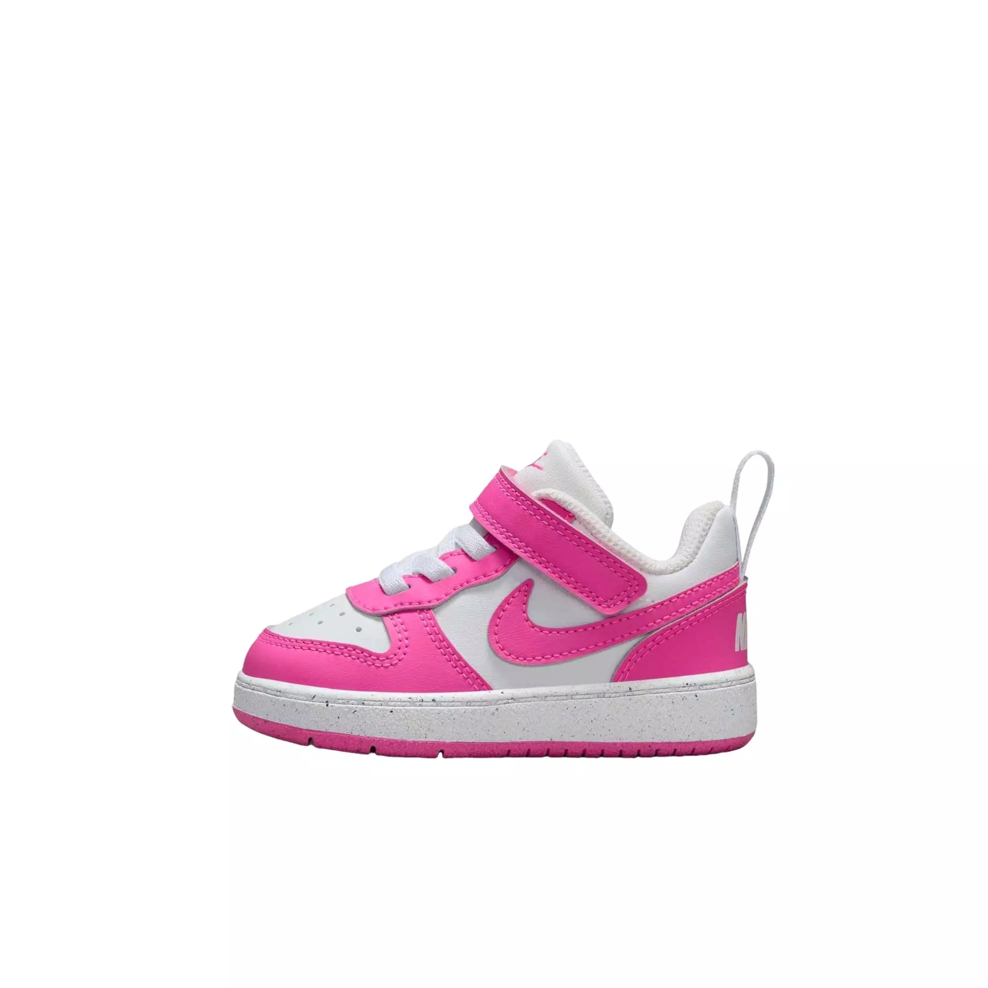 Nike Court Borough Low Recraft "White/Laser Fuchsia" Infant Girls' Shoe - WHITE/FUCHSIA