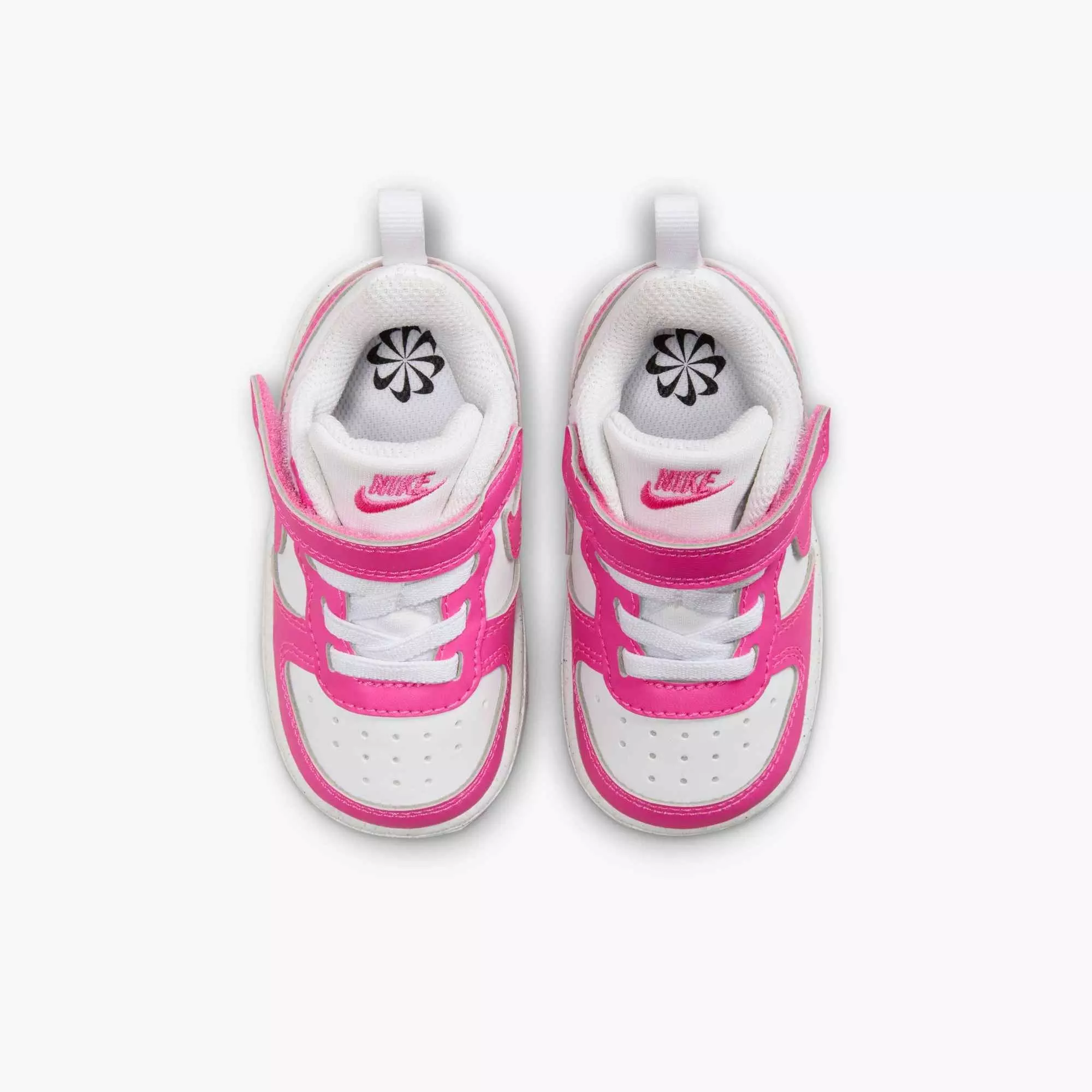 Nike Court Borough Low Recraft "White/Laser Fuchsia" Infant Girls' Shoe - WHITE/FUCHSIA