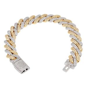 King Ice 12mm Iced Diamond Cut Miami Cuban Link Chain - 14K Gold - GOLD