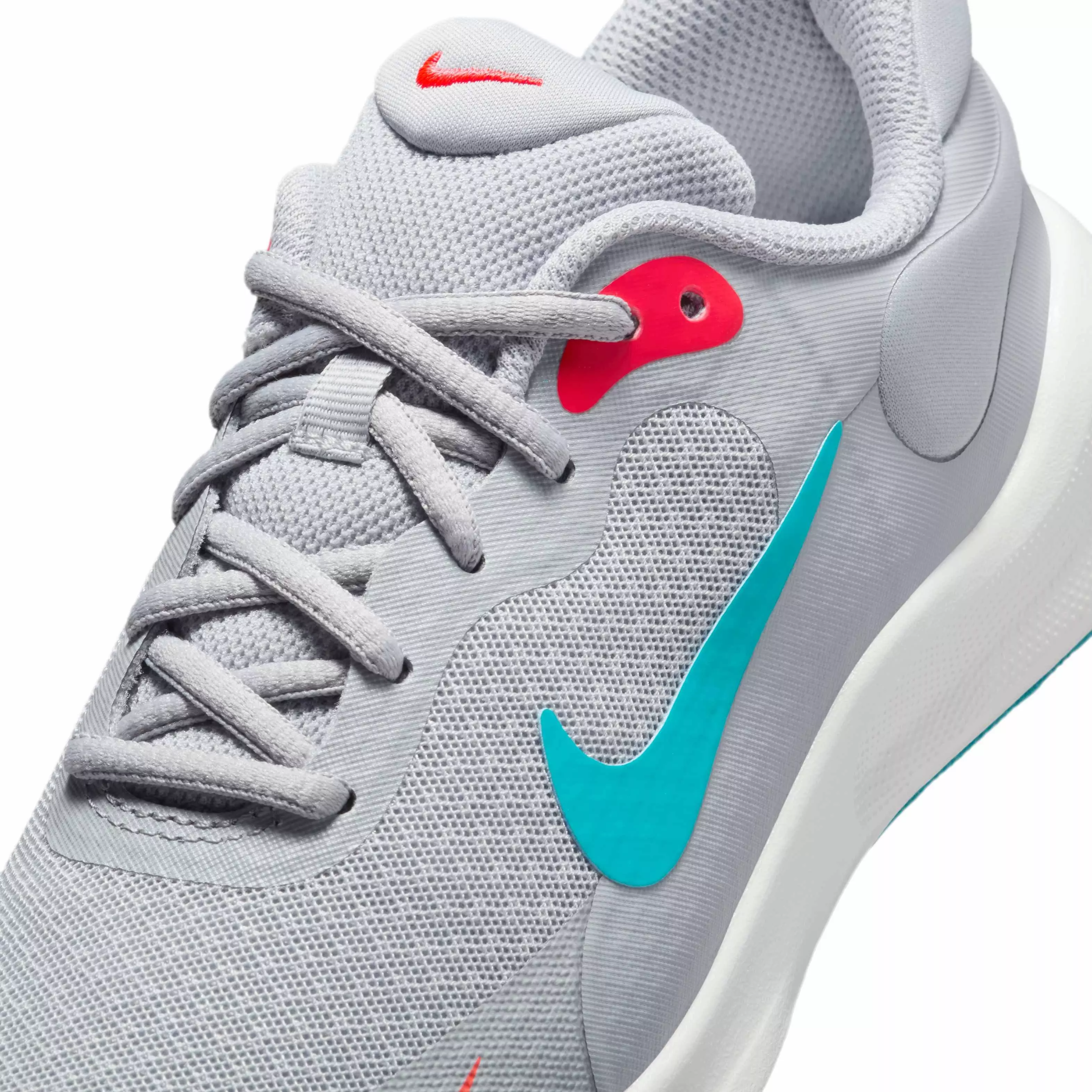 Nike Revolution 7 "Wolf Grey/Crimson/Summit White/Dusty Cactus" Grade School Boys' Running Shoe - GREY/CRIMSON/WHITE/CACTUS