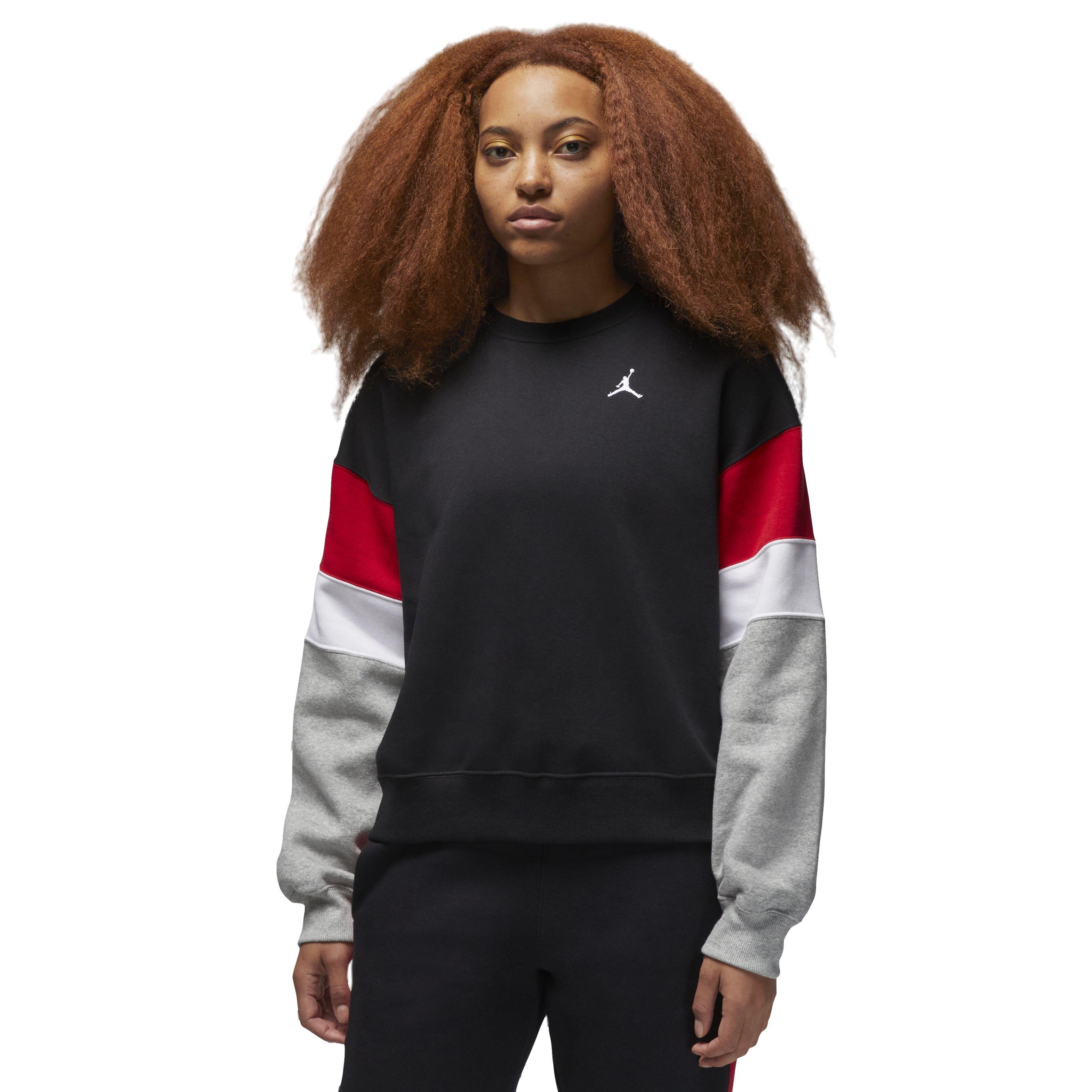 Jordan Women's Brooklyn Fleece Crewneck Sweatshirt - BLACK Thumbnail View 1