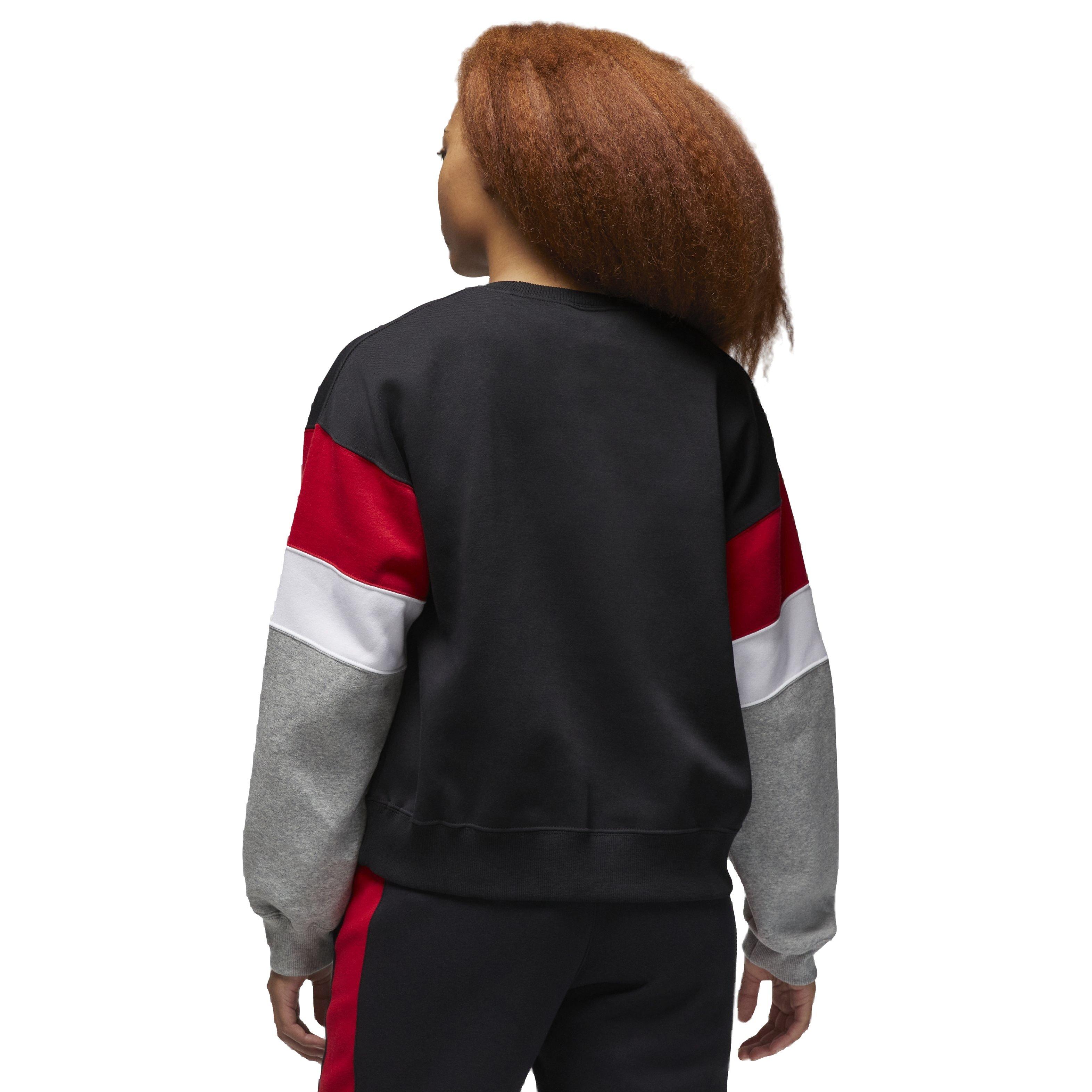 Jordan Women's Brooklyn Fleece Crewneck Sweatshirt - BLACK Thumbnail View 2