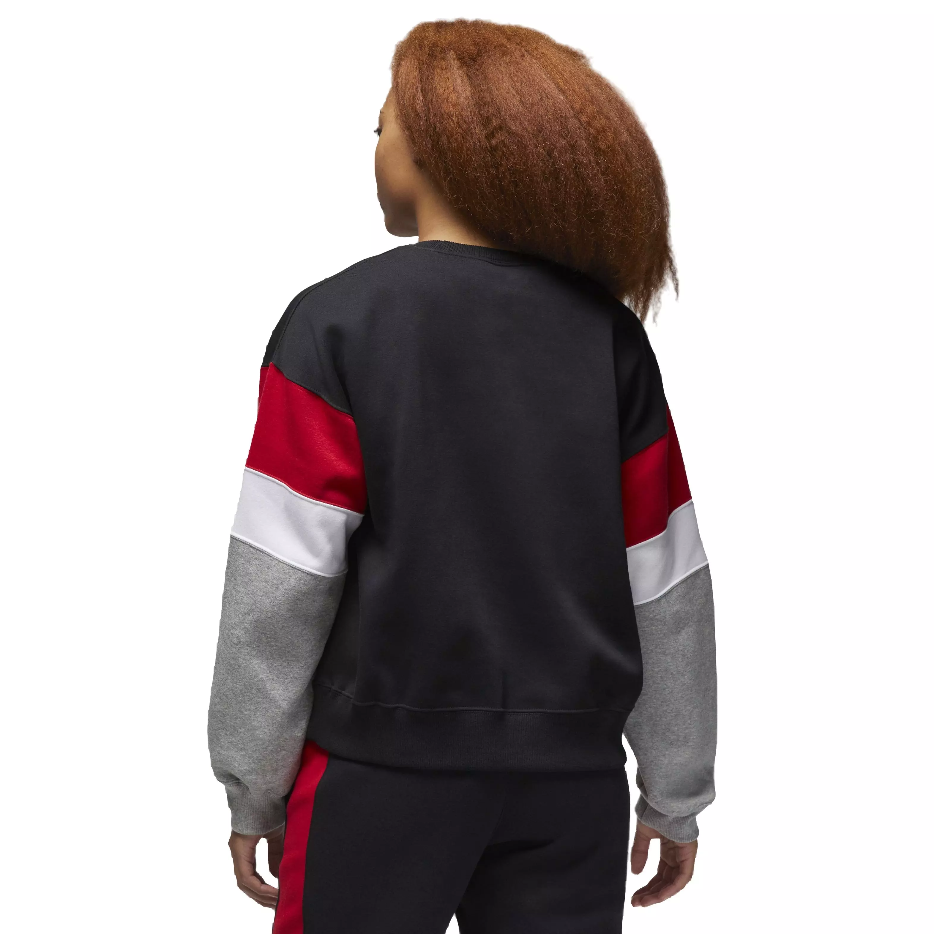 Jordan Women's Brooklyn Fleece Crewneck Sweatshirt - BLACK