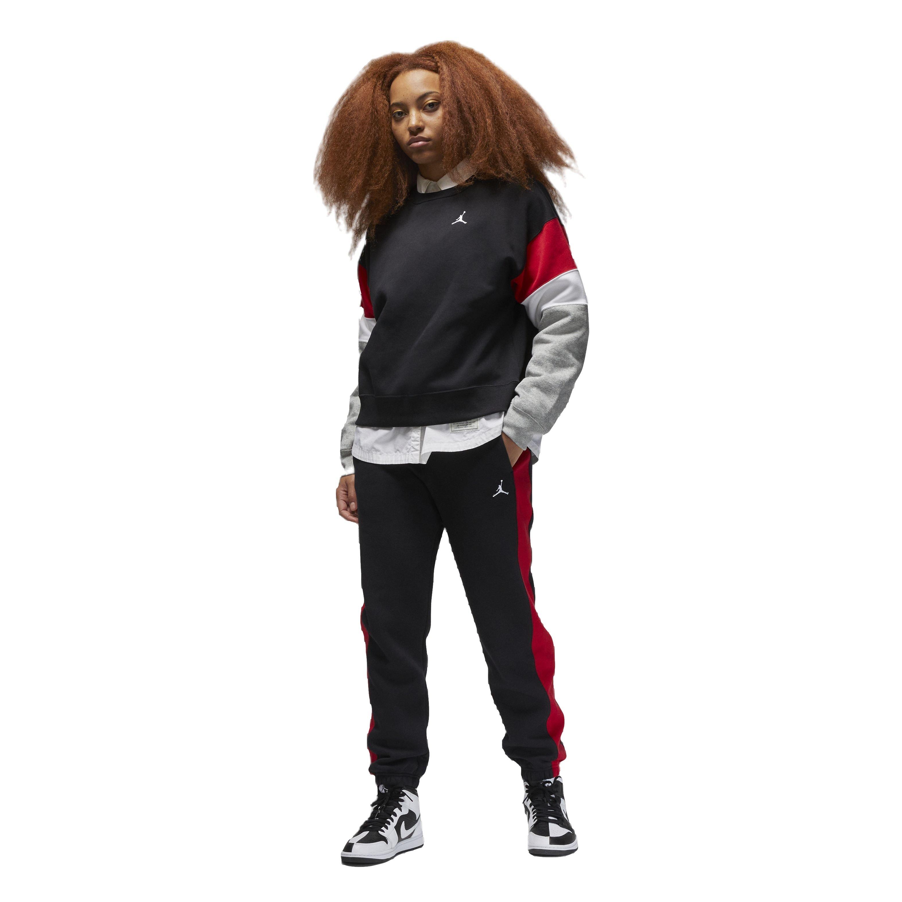 Jordan Women's Brooklyn Fleece Crewneck Sweatshirt - BLACK Thumbnail View 5