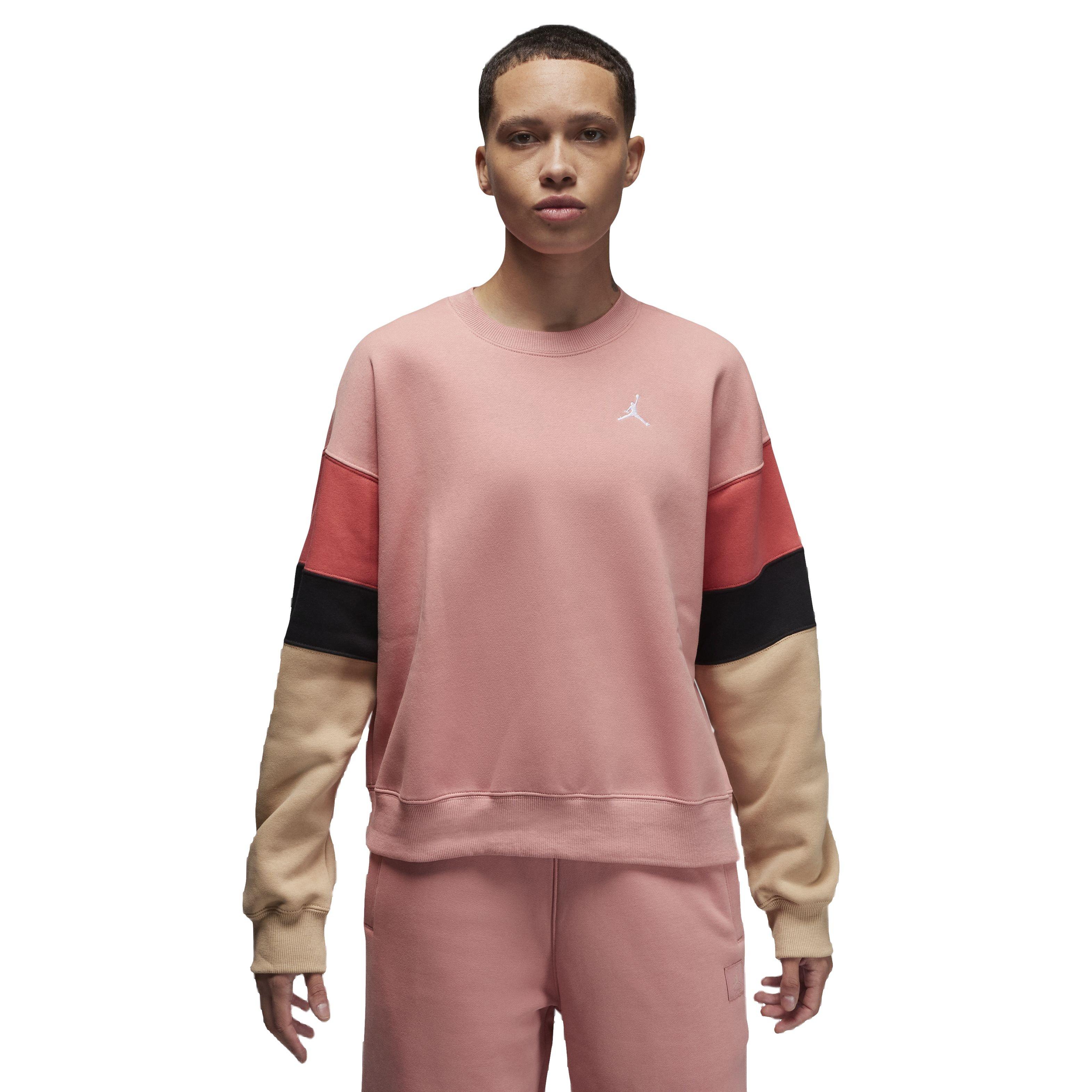 Jordan Women's Brooklyn Fleece Crewneck Sweatshirt - PINK Thumbnail View 1