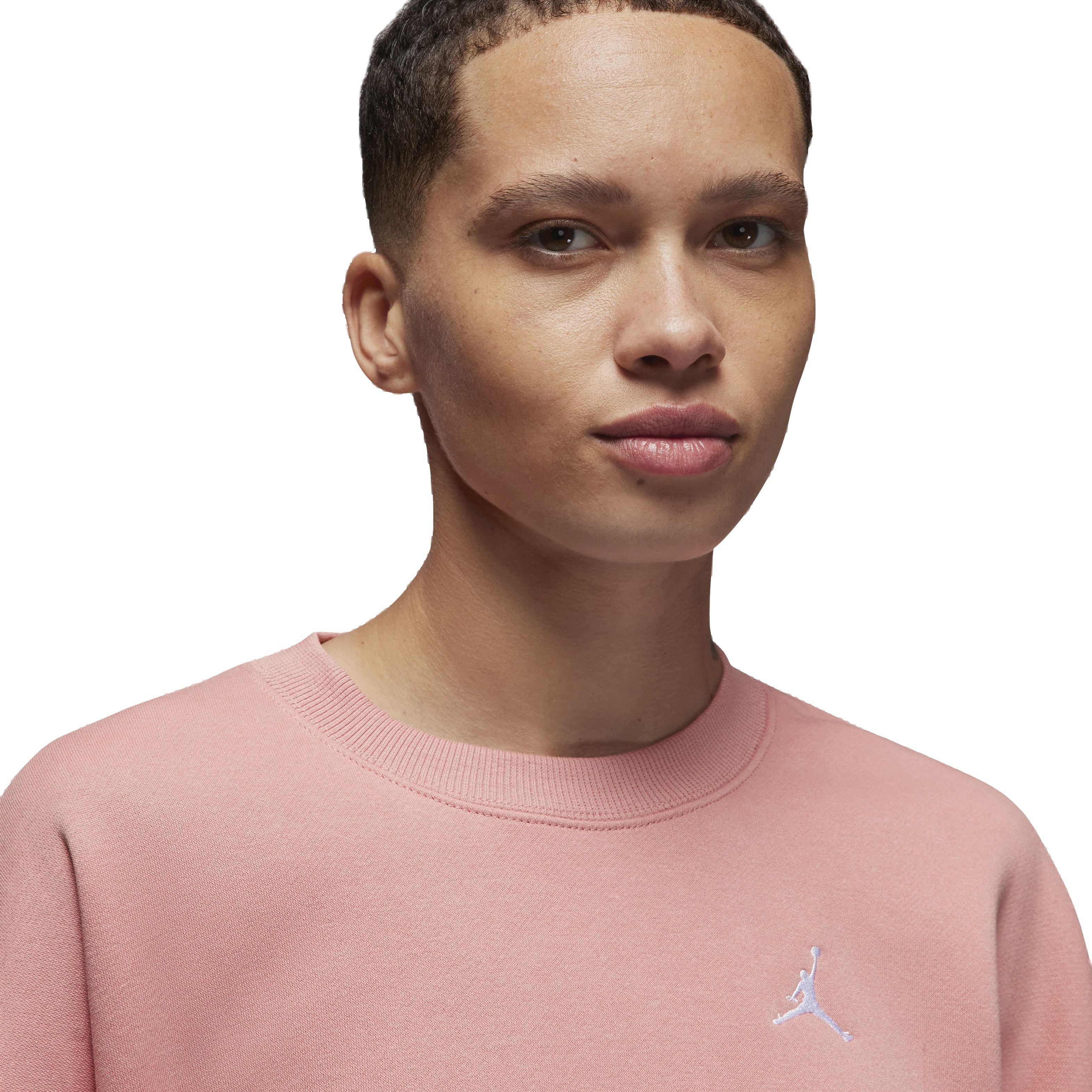Jordan Women's Brooklyn Fleece Crewneck Sweatshirt - PINK Thumbnail View 3