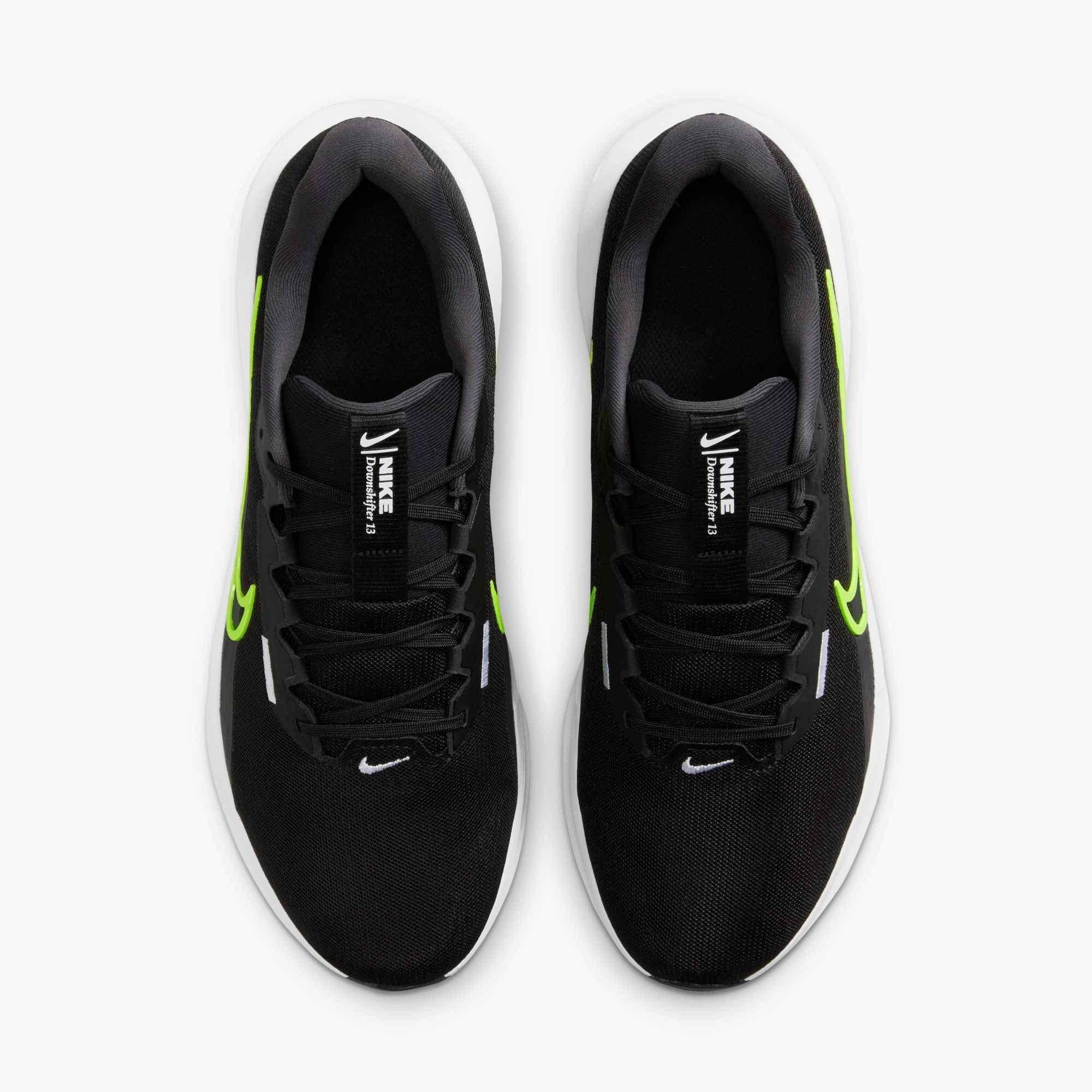 Nike Downshifter 13 "Black/Anthracite/White/Volt" Men's Running Shoe - BLACK/ANTHRACITE/WHITE/VOLT Thumbnail View 3