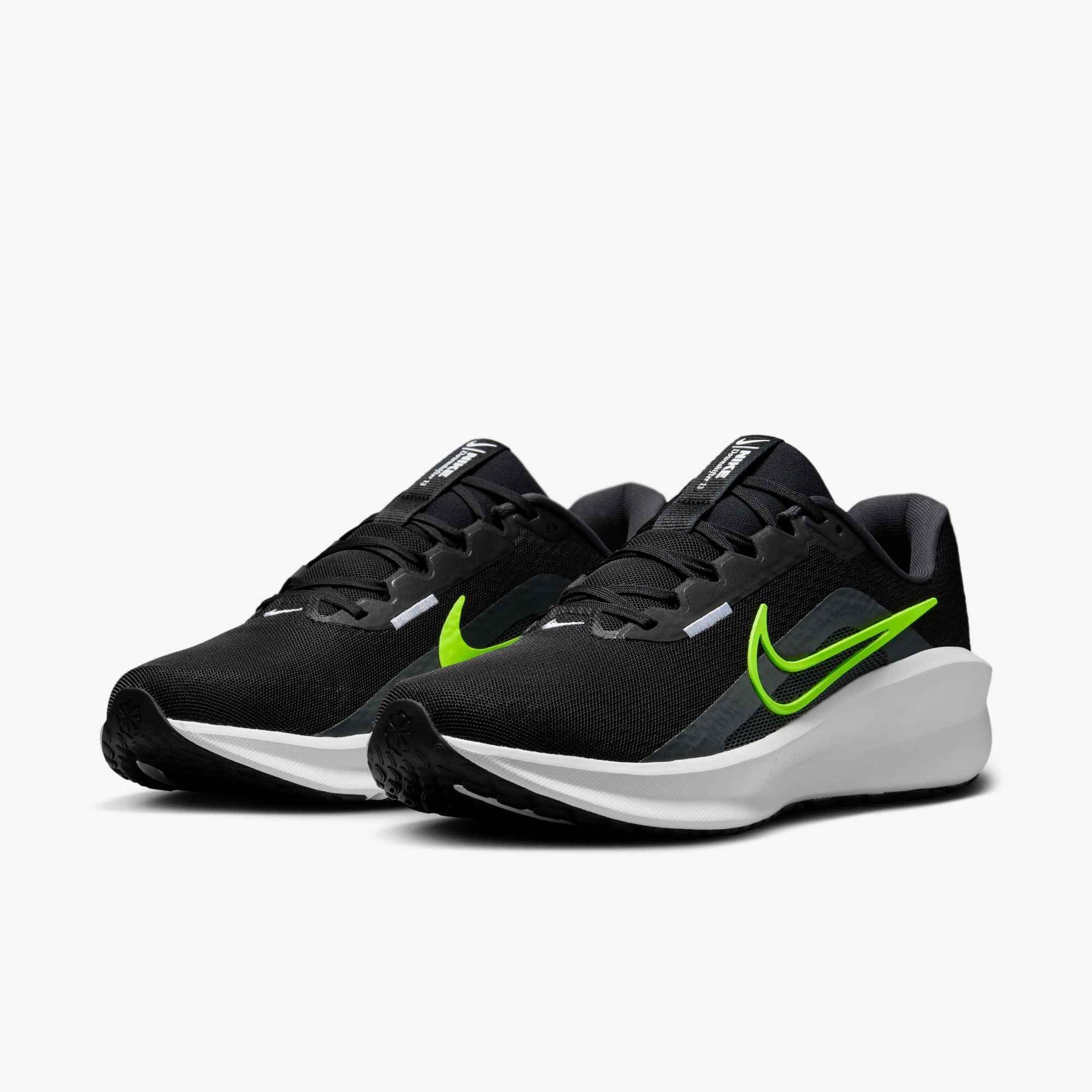 Nike Downshifter 13 "Black/Anthracite/White/Volt" Men's Running Shoe - BLACK/ANTHRACITE/WHITE/VOLT Thumbnail View 4
