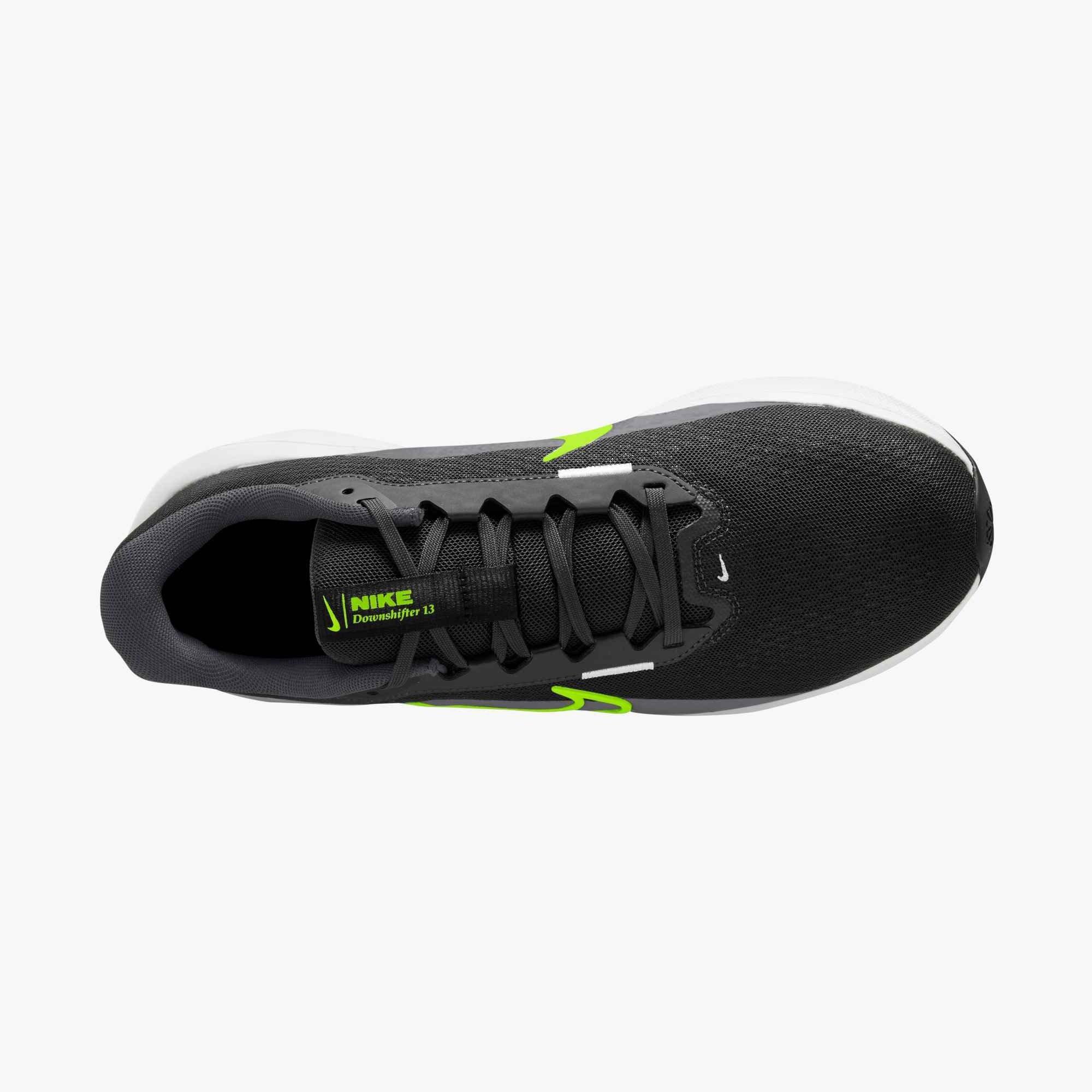 Nike Downshifter 13 "Black/Anthracite/White/Volt" Men's Running Shoe - BLACK/ANTHRACITE/WHITE/VOLT Thumbnail View 6