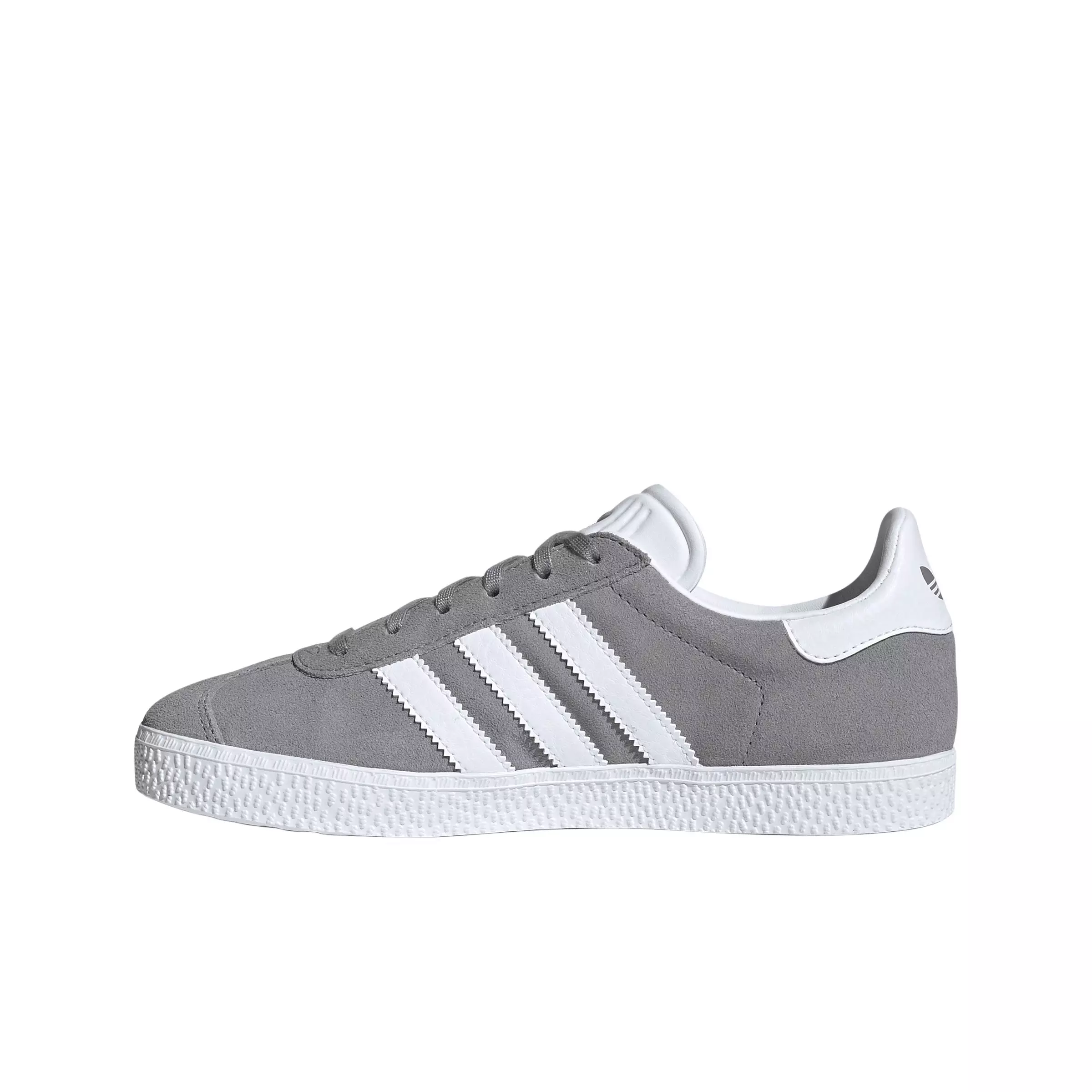 adidas Originals Gazelle "Grey Three/Ftwr White/Gold Metallic" Grade School Boys' Shoe - GREY/WHITE/GOLD