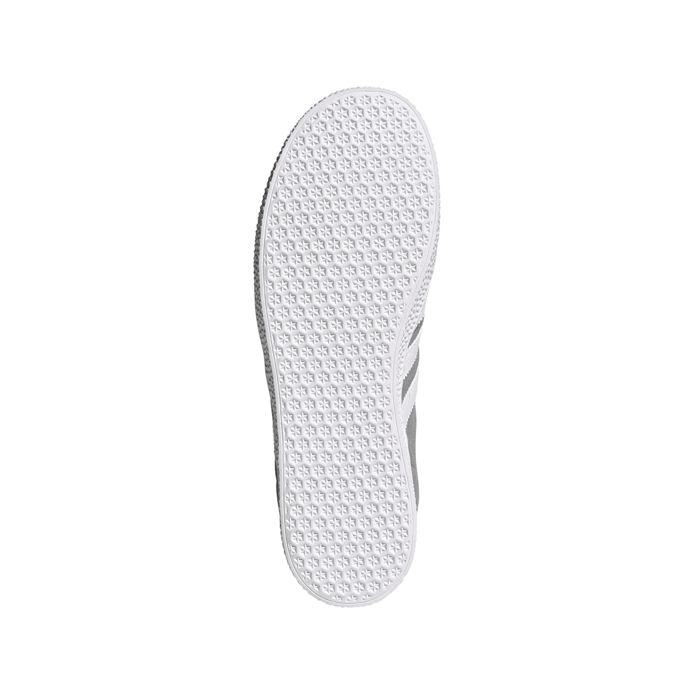 adidas Originals Gazelle "Grey Three/Ftwr White/Gold Metallic" Grade School Boys' Shoe - GREY/WHITE/GOLD Thumbnail View 6