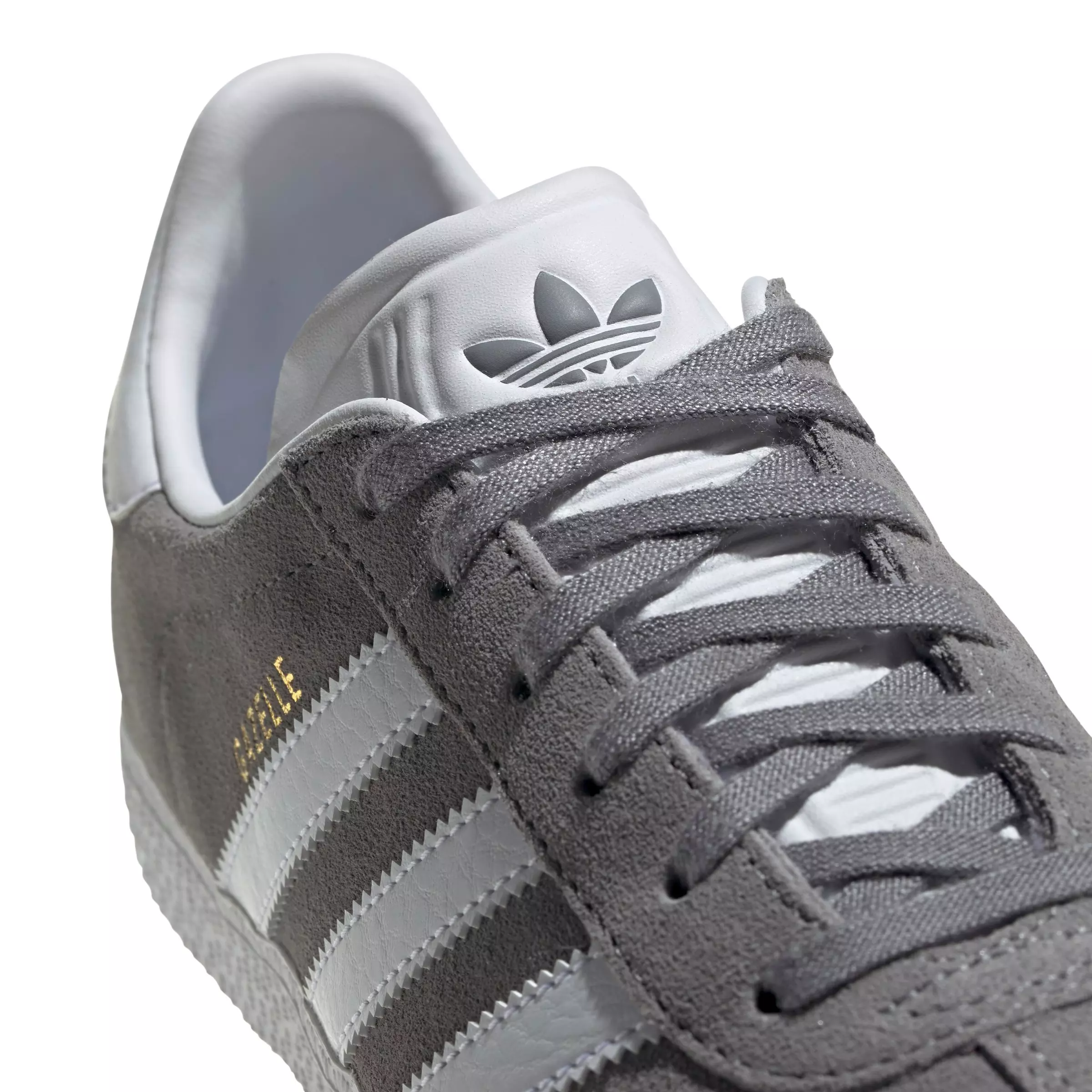 adidas Originals Gazelle "Grey Three/Ftwr White/Gold Metallic" Grade School Boys' Shoe - GREY/WHITE/GOLD