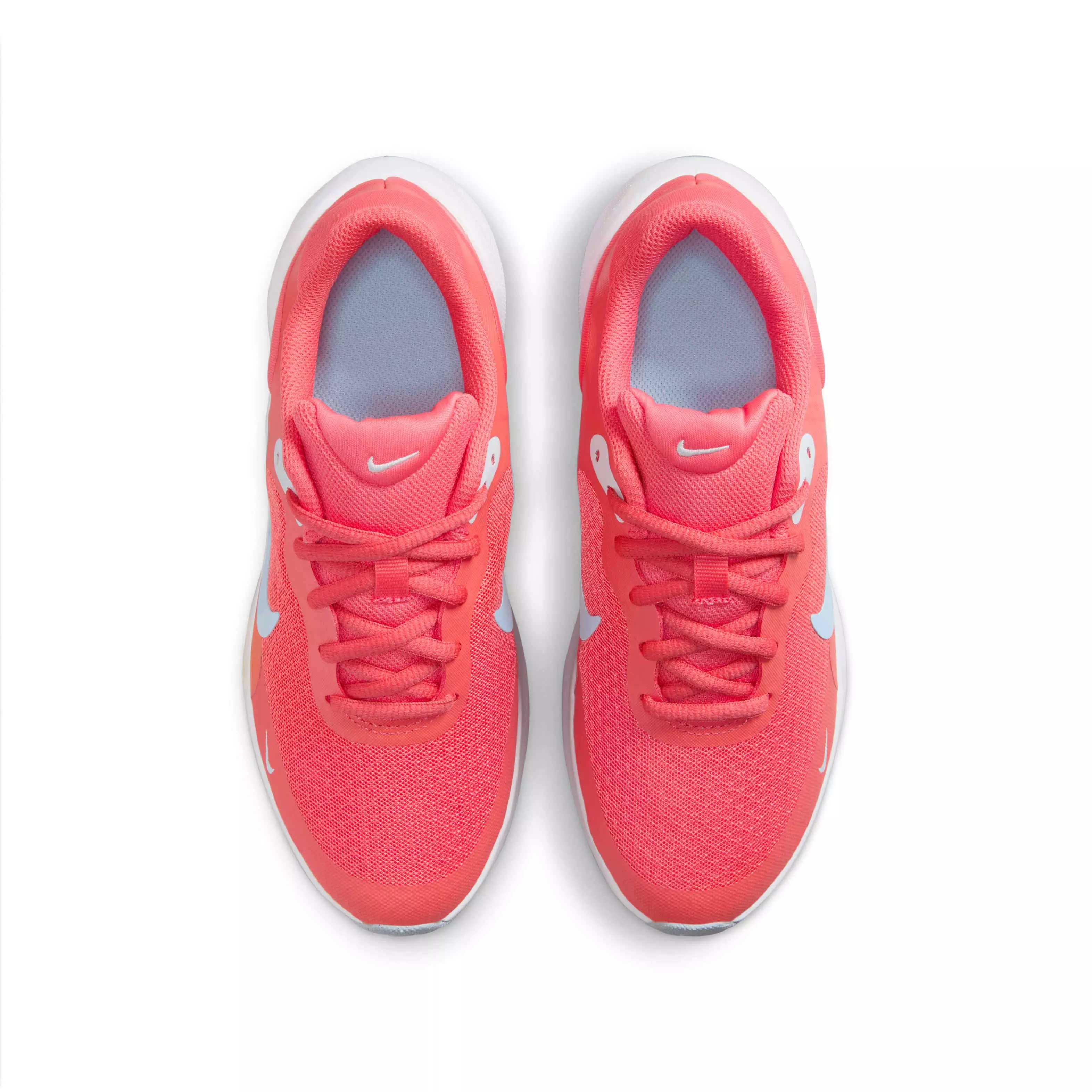 Nike Revolution 7 "Magic Ember/Blue Tint/White/Psychic Blue" Grade School Boys' Running Shoe - EMBER/BLUE/WHITE/BLUE