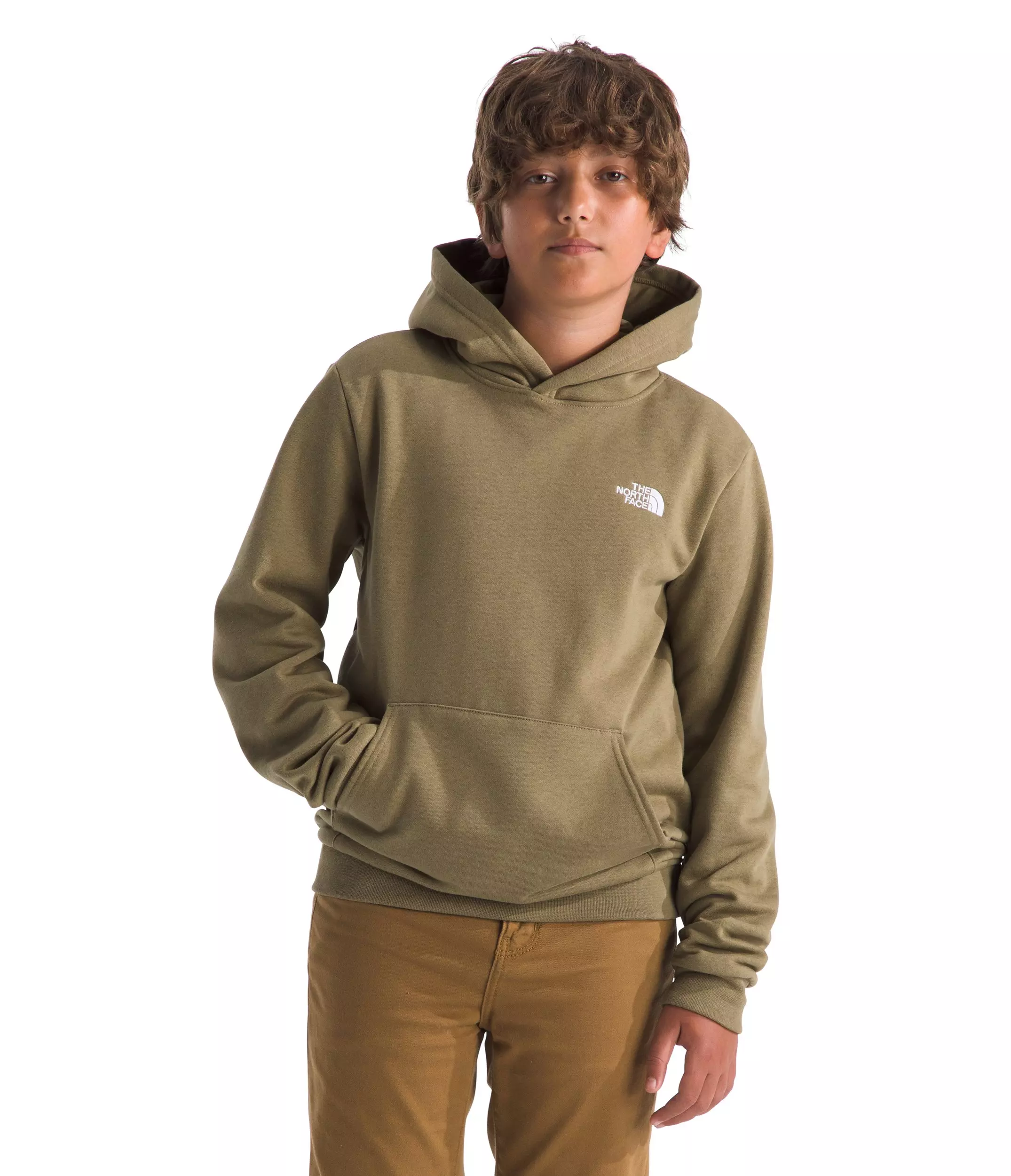 The North Face Big Kids' Evolution Simple Dome Pullover Hoodie - Khaki - KHAKI