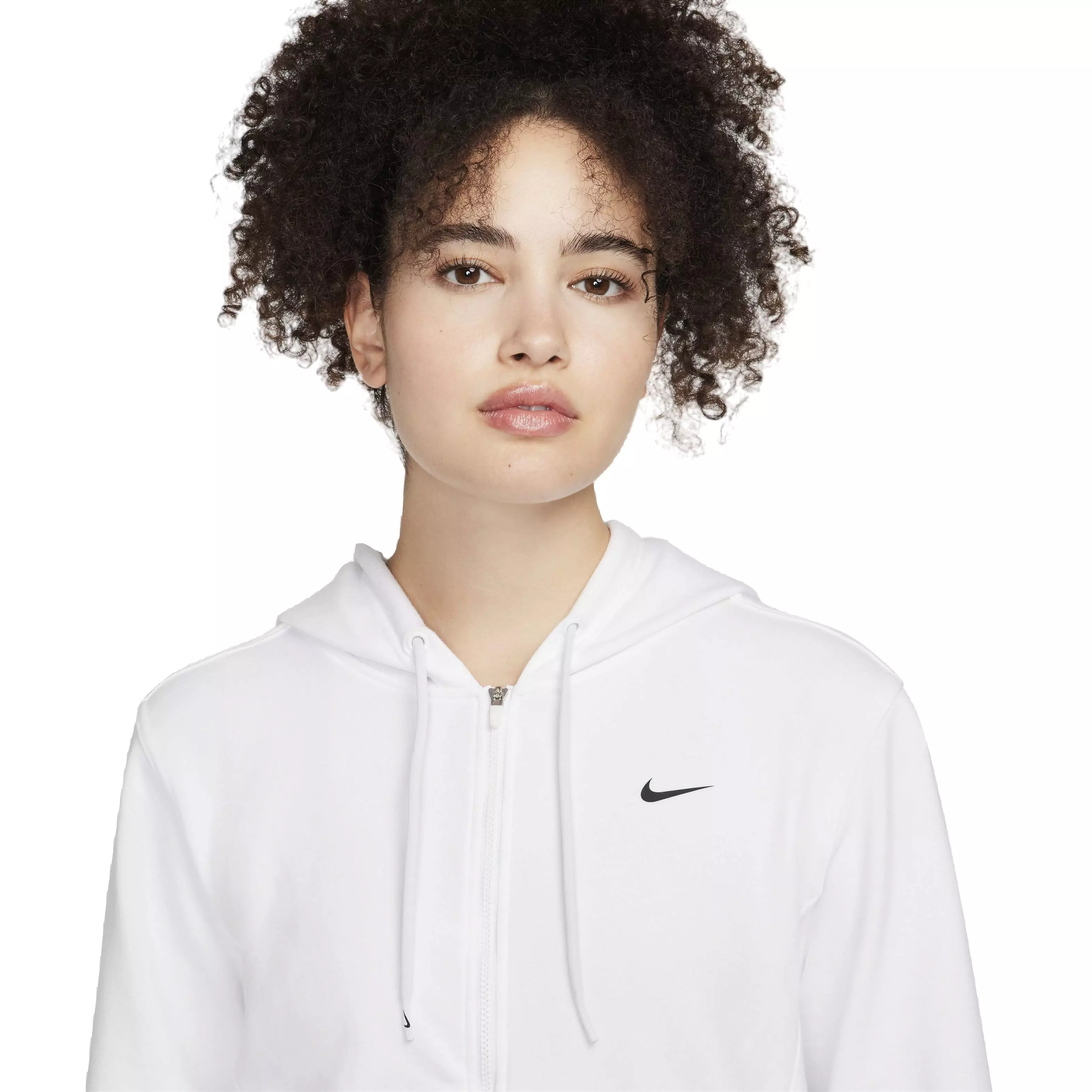 Nike Women's One Dri-FIT LBR French Terry Full-Zip Jacket - BLUE