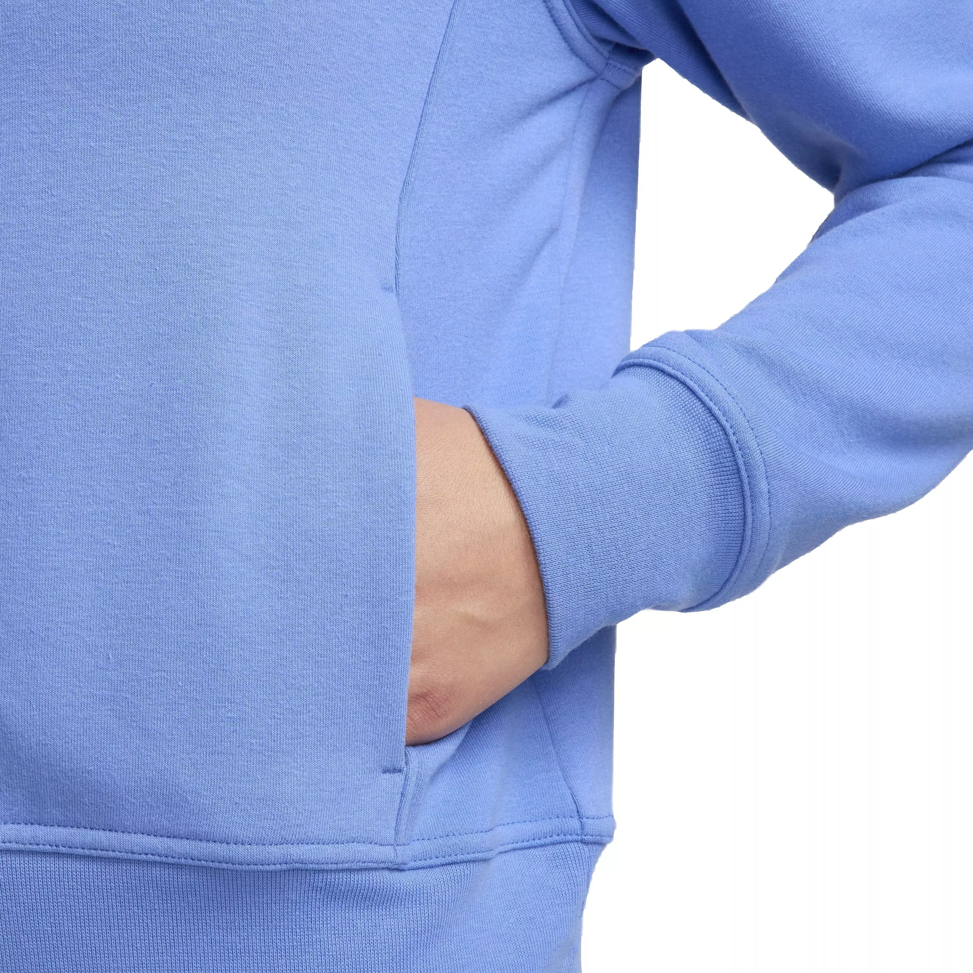 Nike Women's One Dri-FIT LBR French Terry Full-Zip Jacket - BLUE