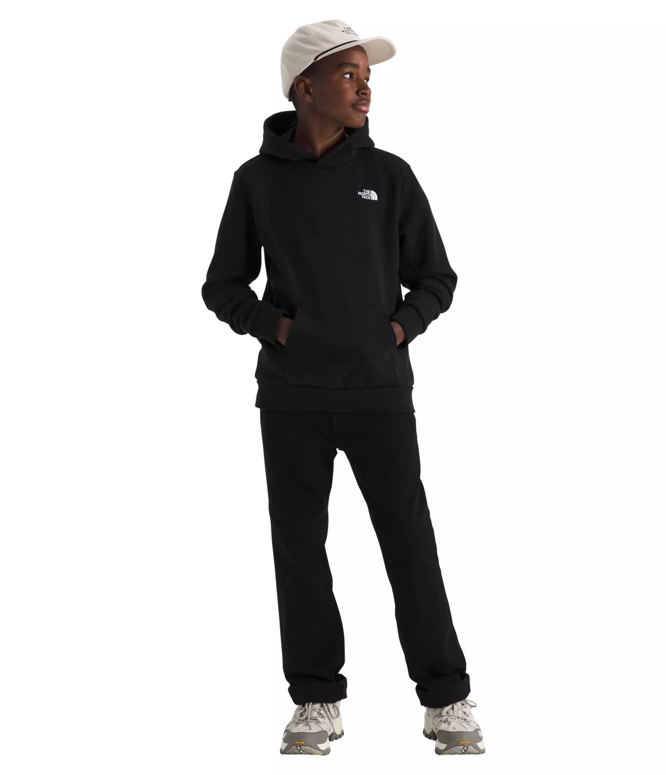 The North Face Big Kids' Evolution Simple Dome Pullover Hoodie - Black - BLACK