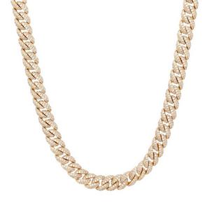 King Ice 10mm Iced Miami Cuban Link Chain - 14K Gold - GOLD