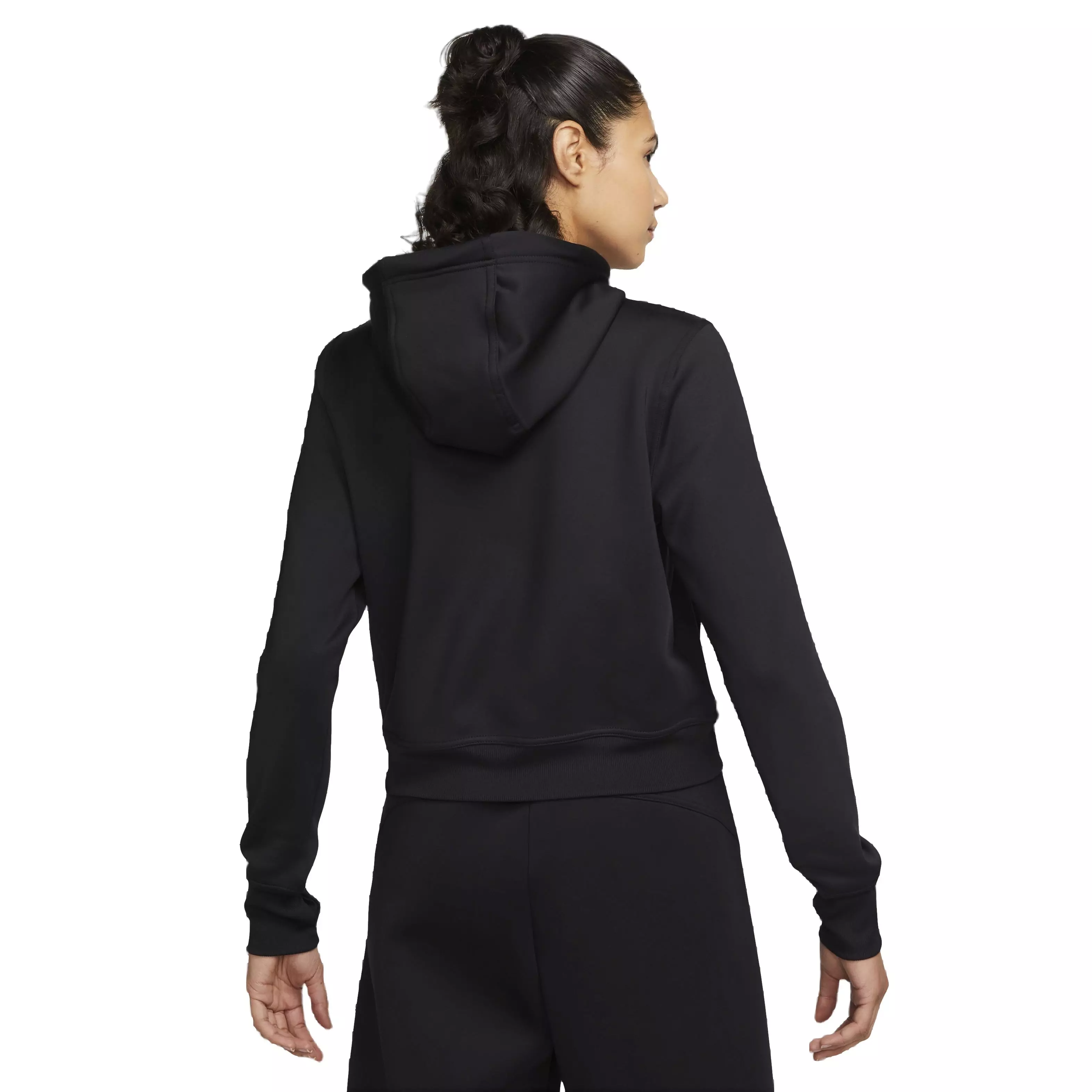 Nike Women's One Therma-FIT LBR Pullover Hoodie - BLACK