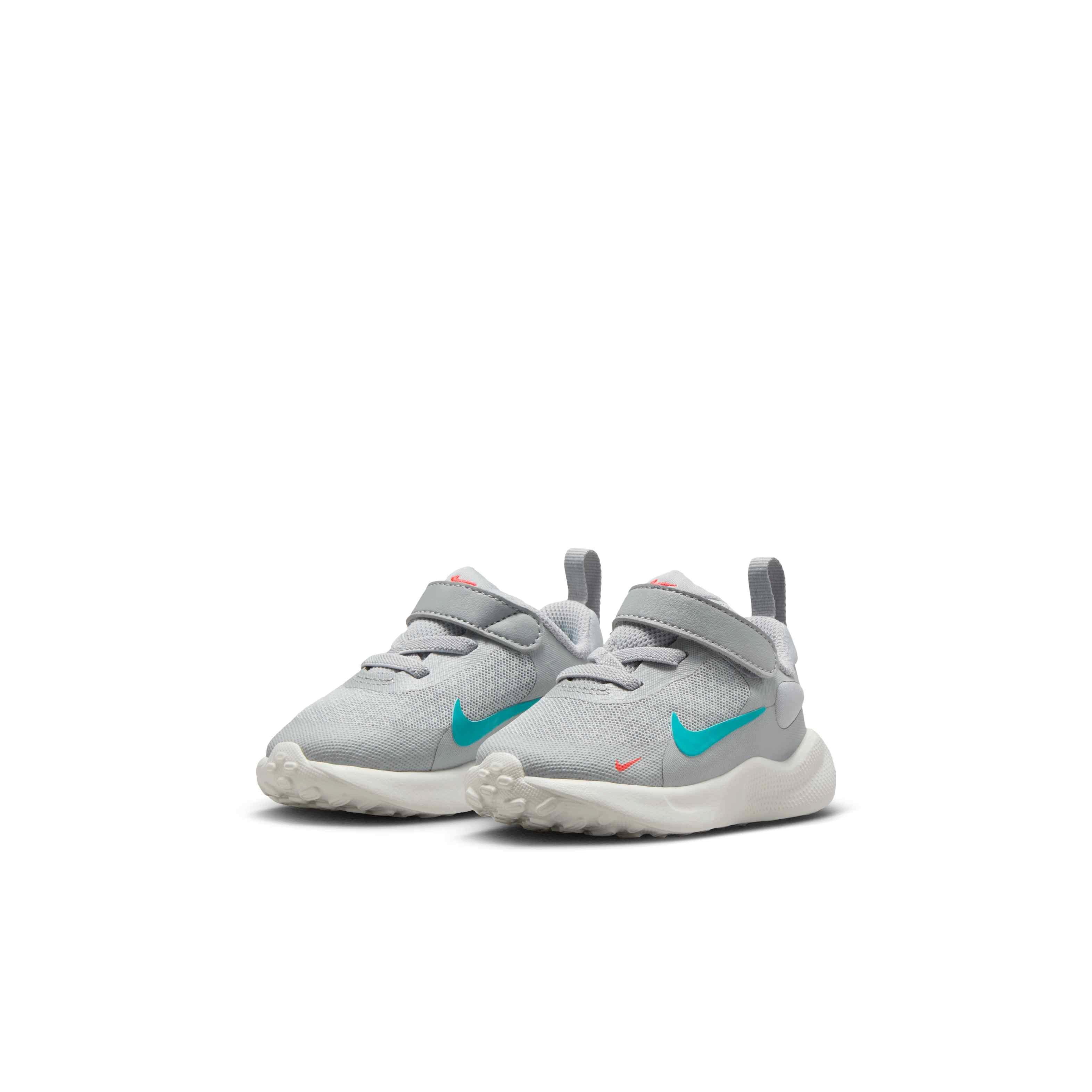 Nike Revolution 7 Toddler Boys' "Wolf Grey/Bright Crimson/Summit White/Dusty Cactus" Running Shoe