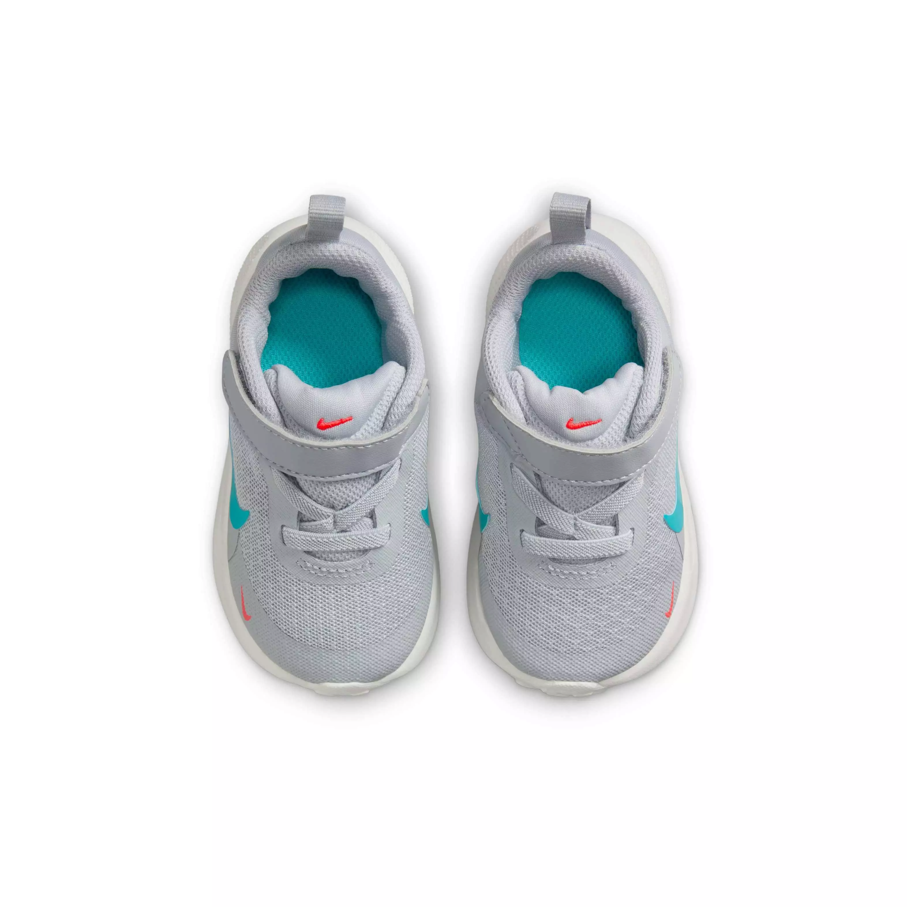 Nike Revolution 7 "Wolf Grey/Bright Crimson/Summit White/Dusty Cactus" Toddler Boys' Running Shoe - GREY/CRIMSON/WHITE/CACTUS