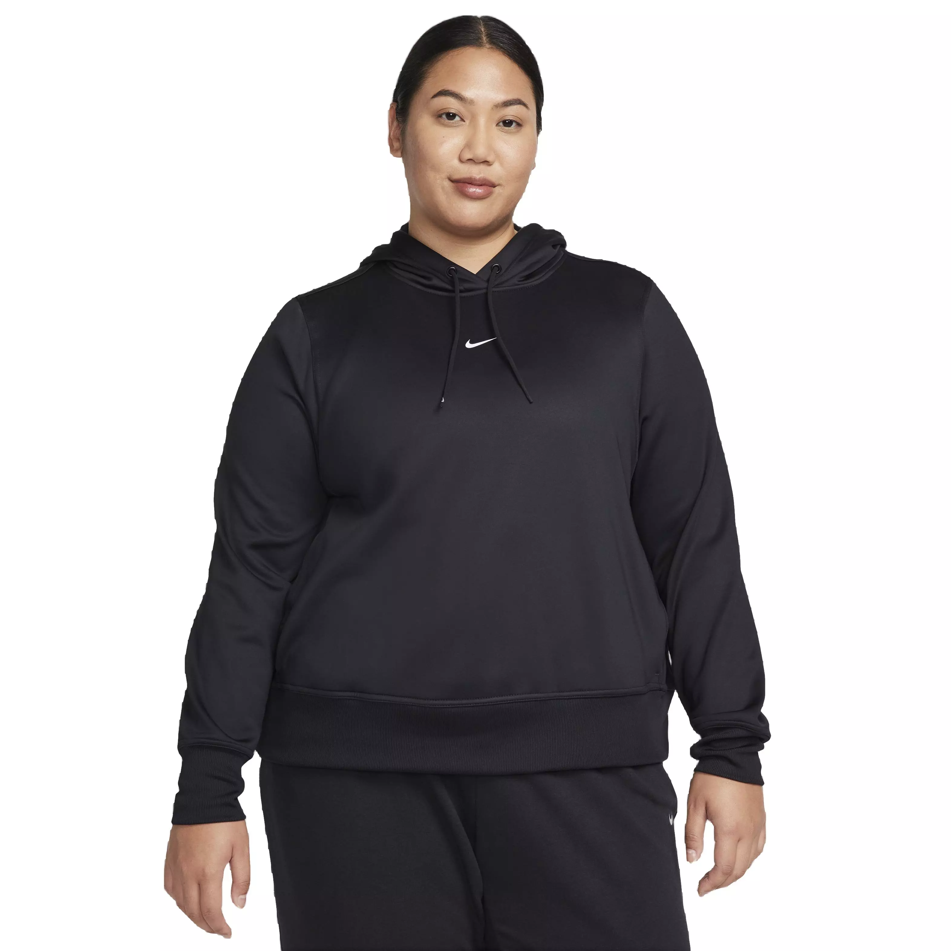Nike Women's One LBR Pullover Therma-FIT Hoodie - BLACK